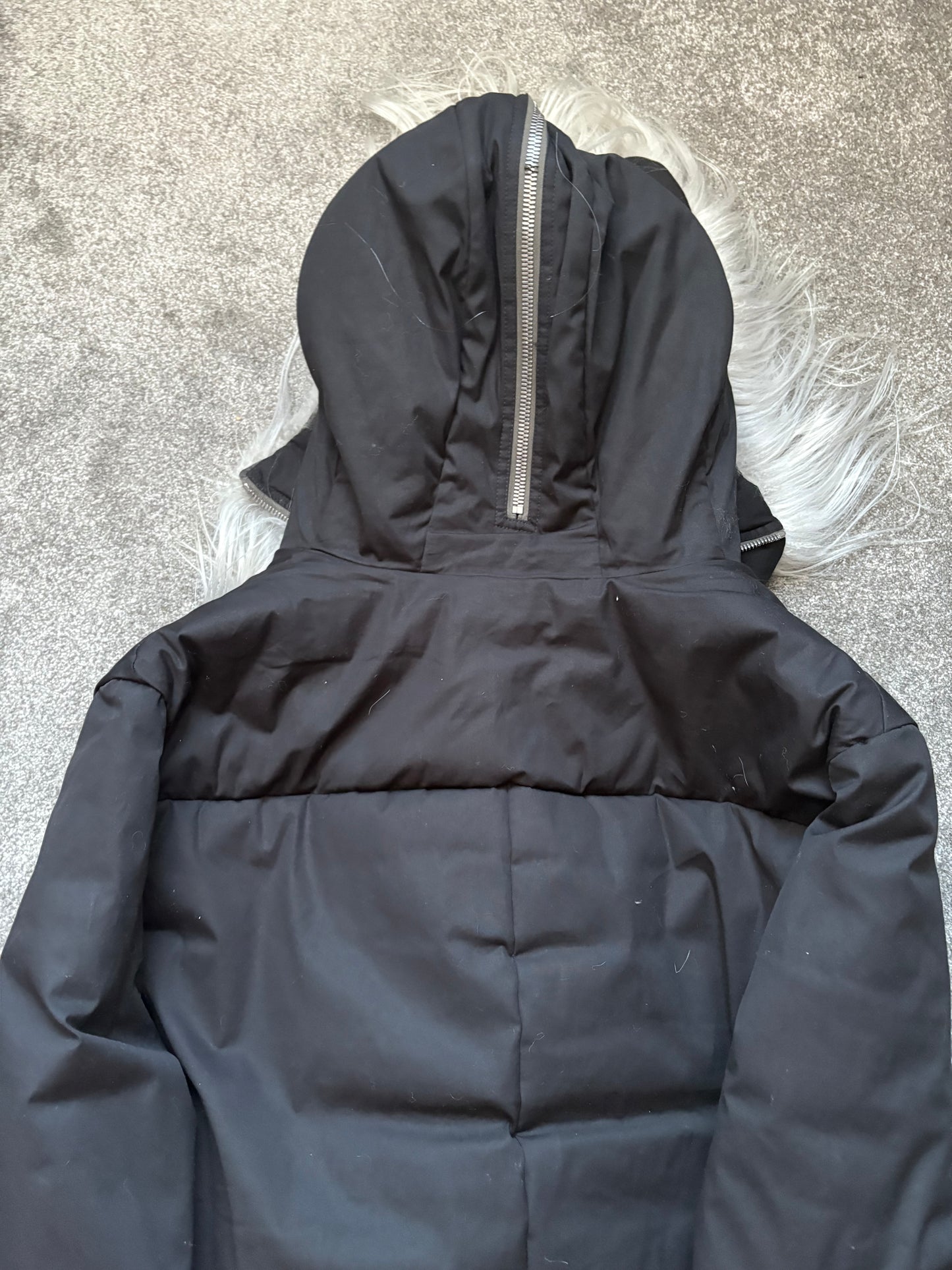 Rick Owens FW22 Goat Fur Strobe Parka Jacket