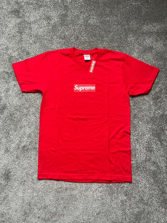 Supreme Red 20th Anniversary Box Logo Shirt