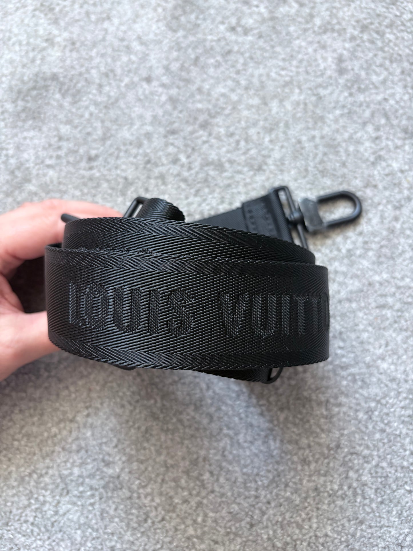 Louis Vuitton Alpha Messenger Black Leather Monogram Eclipse Bag