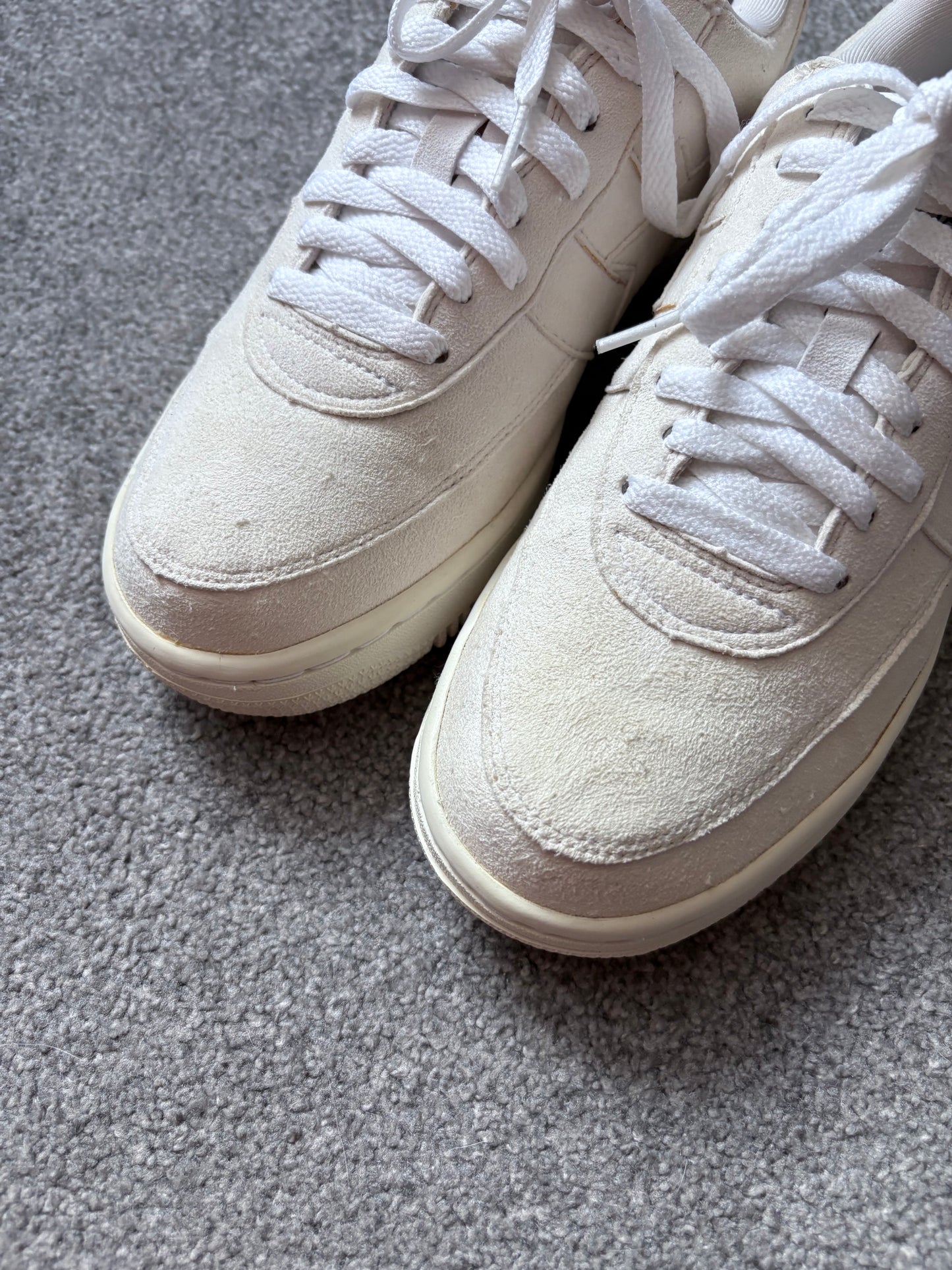 Bape x Kaws 2005 White Suede Bapesta Trainers