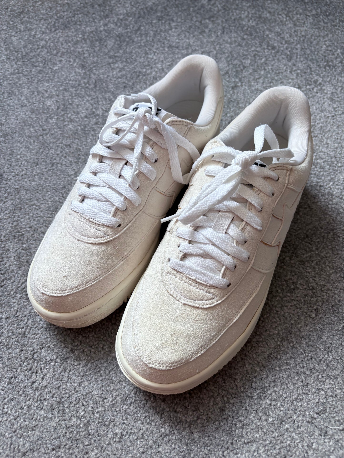 Bape x Kaws 2005 White Suede Bapesta Trainers