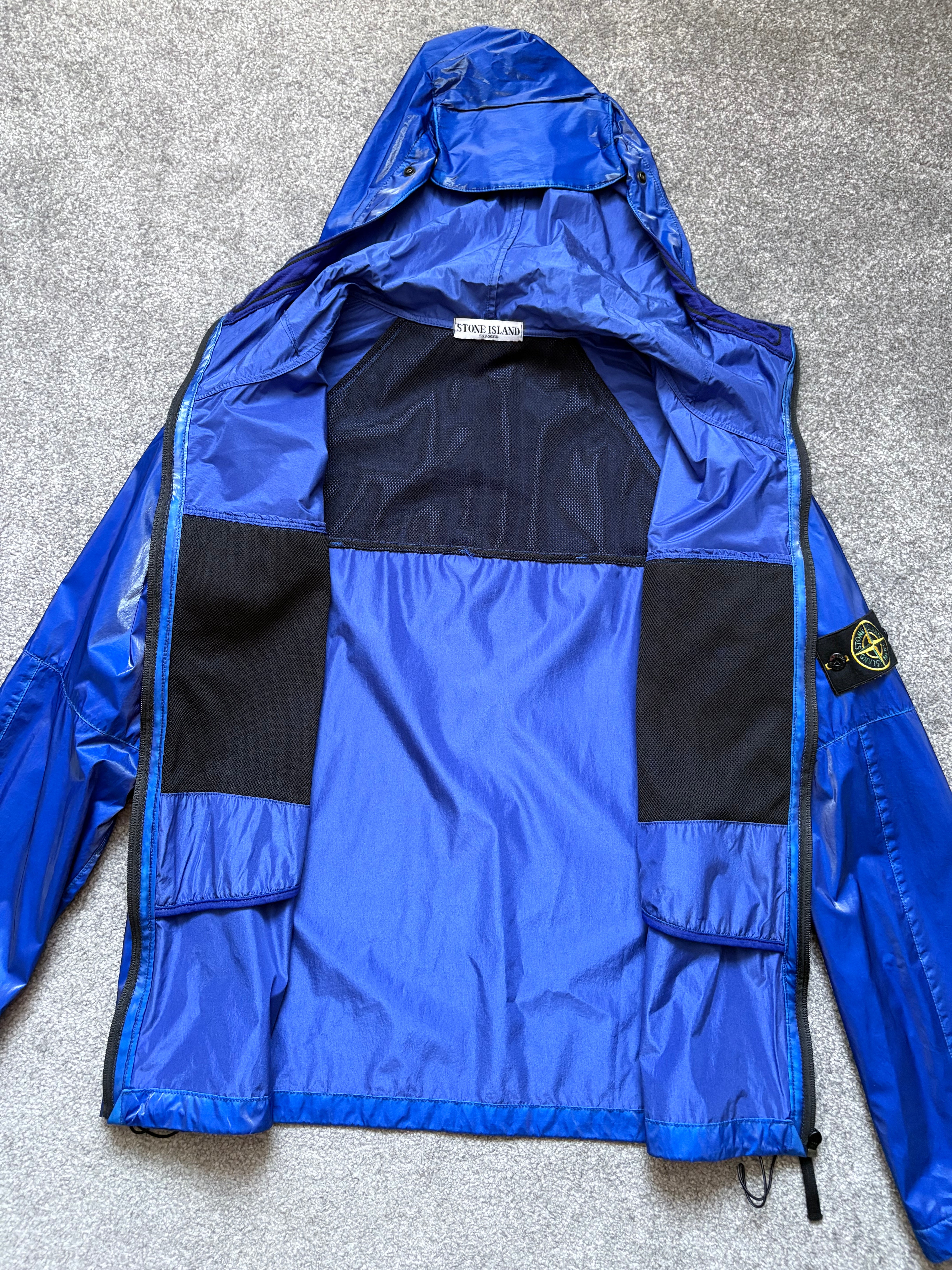 Stone Island 2008 Prismatic Blue Silk Jacket – The Hideaway Store