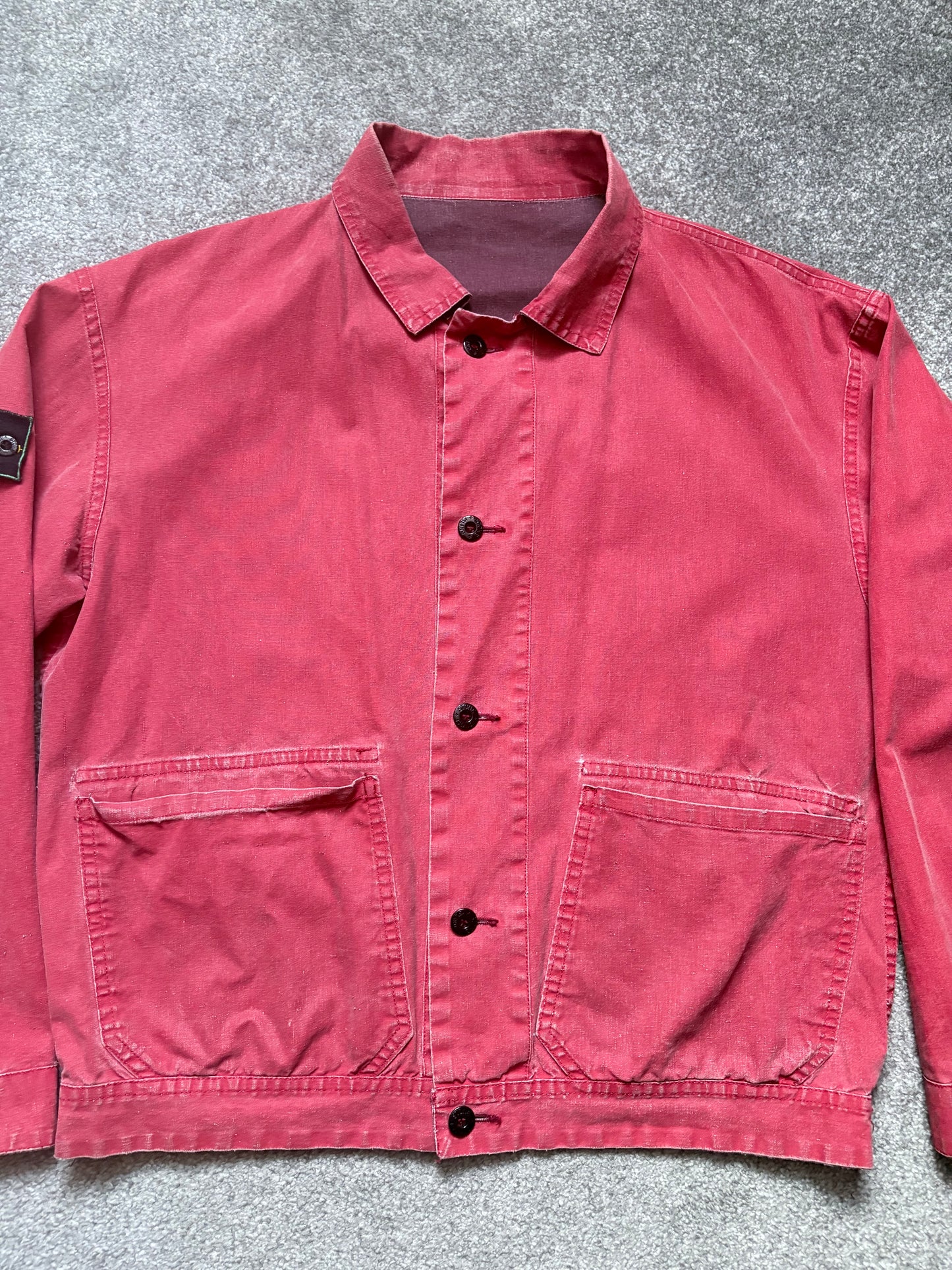 Stone Island 1986 Reversible Burgundy Tela Stella Jacket