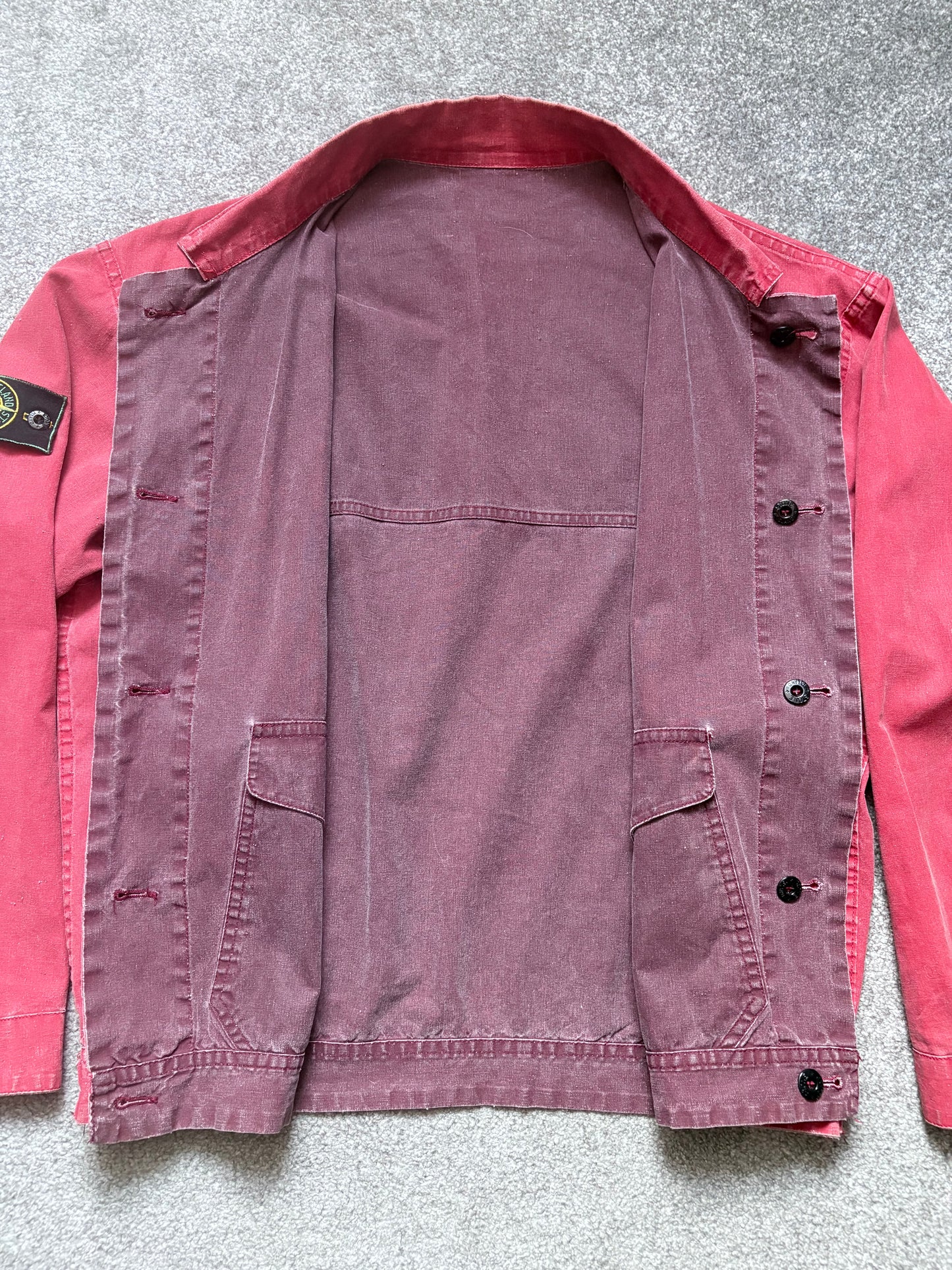 Stone Island 1986 Reversible Burgundy Tela Stella Jacket