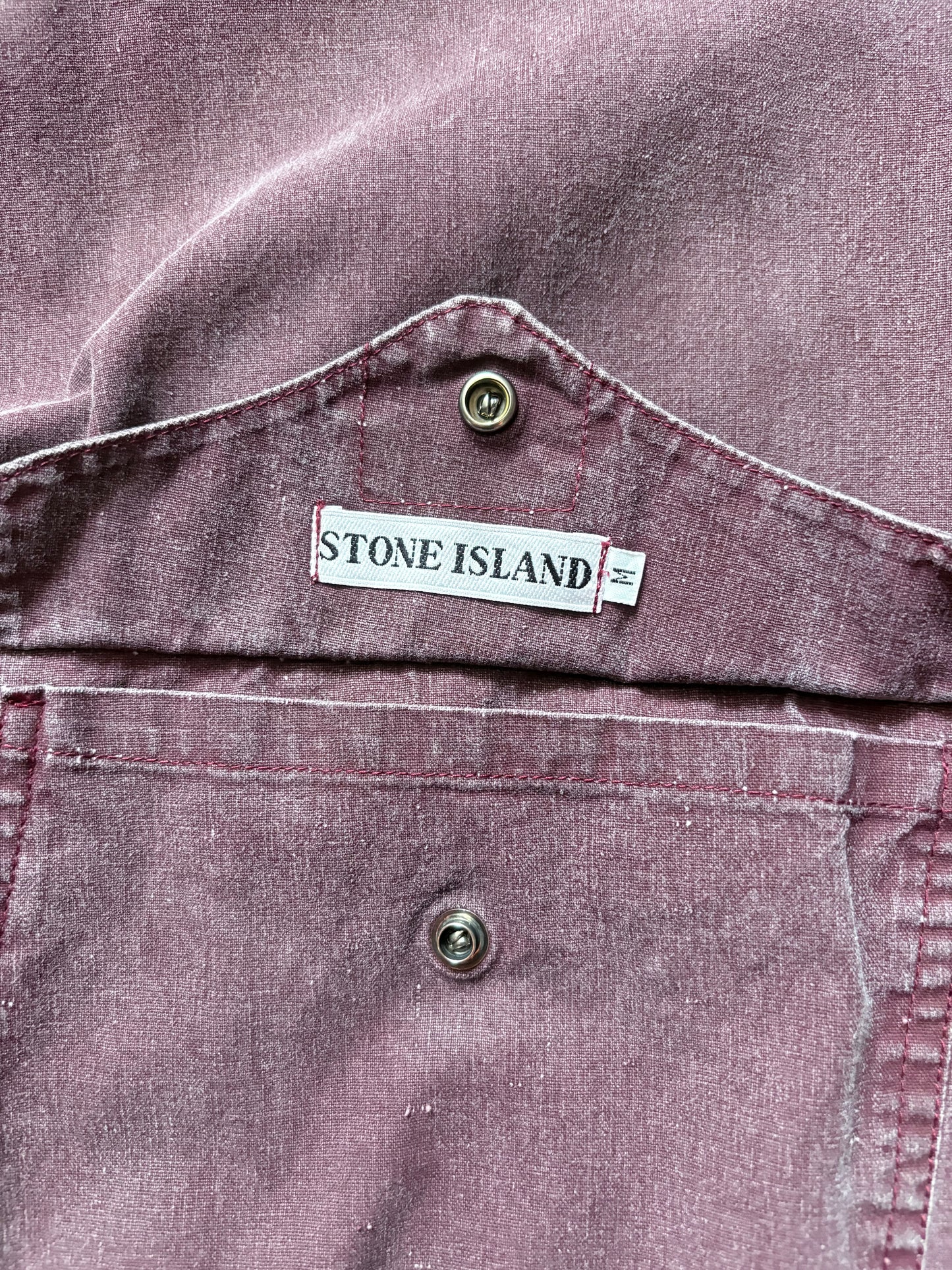 Stone Island 1986 Reversible Burgundy Tela Stella Jacket
