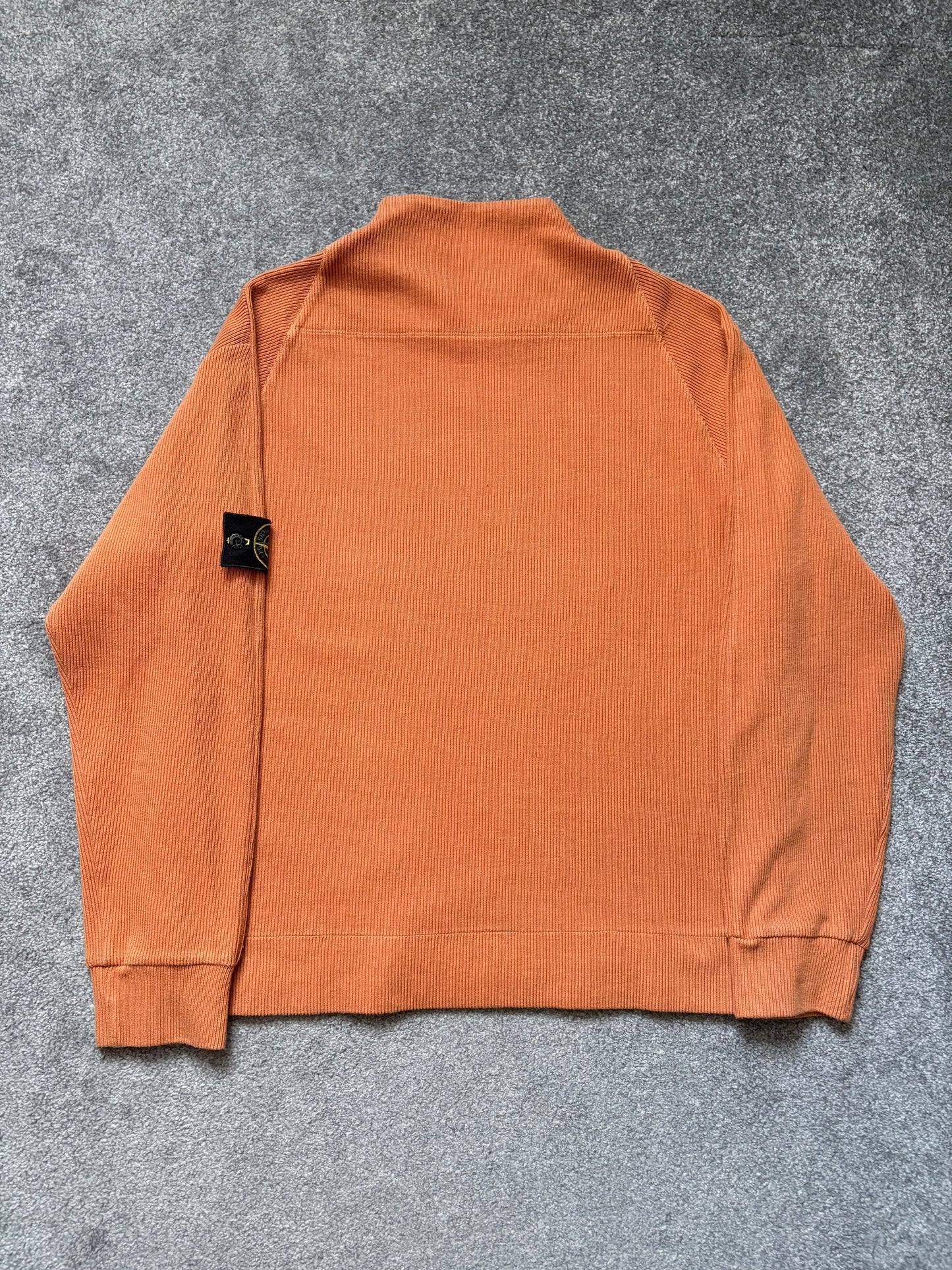 Stone Island 2001 Orange Ribbed Sweatshirt