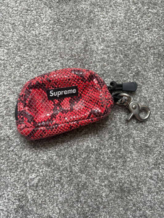 Supreme 2011 Red Snakeskin Stash Pouch