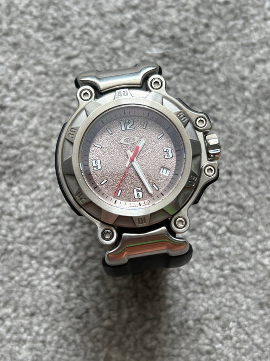 Oakley Crankcase 3-Hand Stainless Steel Watch