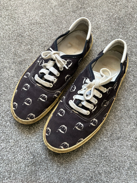 Saint Laurent SS14 Blood Luster Skate Sneakers
