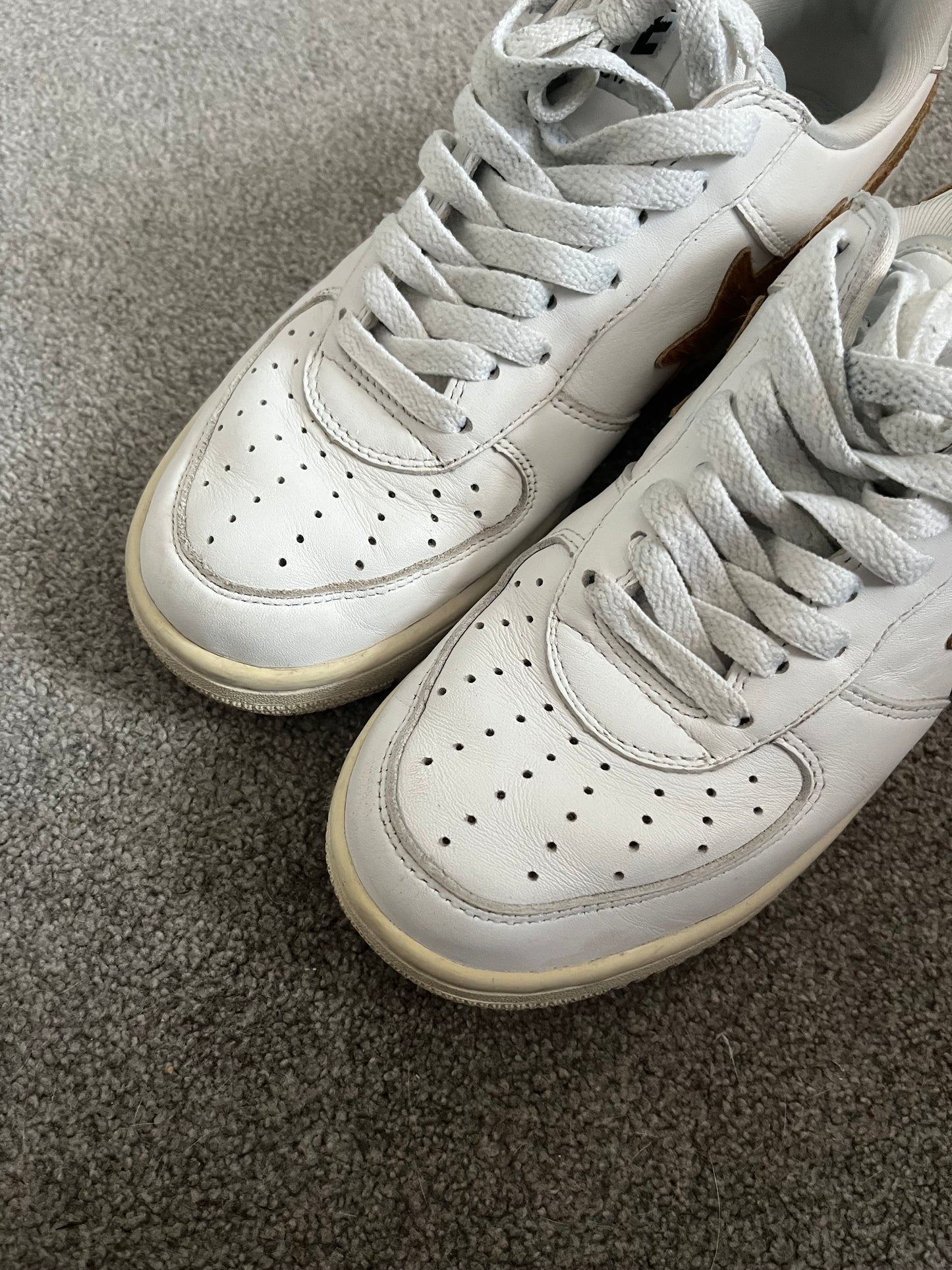 Bape Pony Hair White Leather 2004 Bapestas