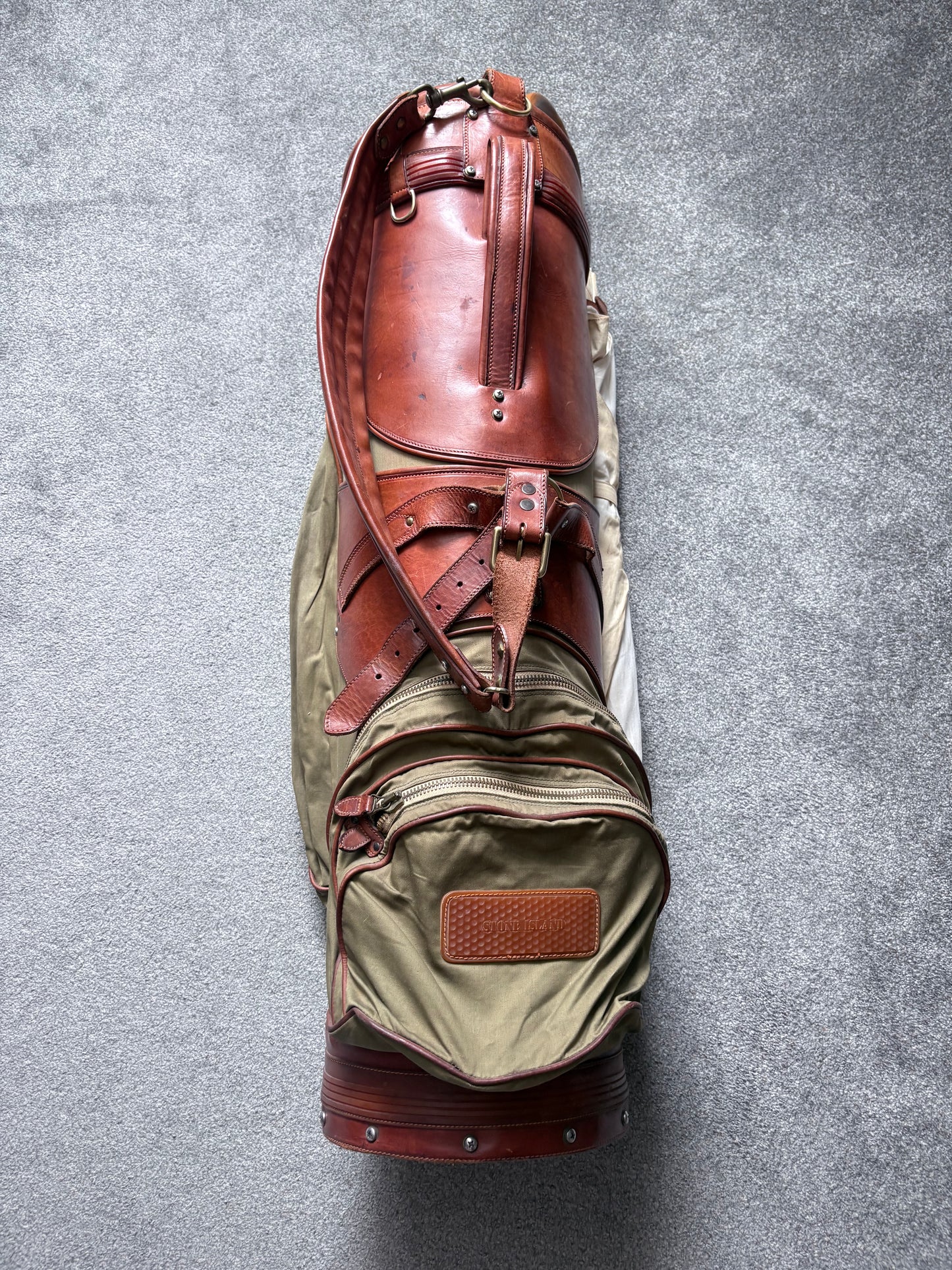 Stone Island 1988 Vulcanized Rubber Patches Golf Bag