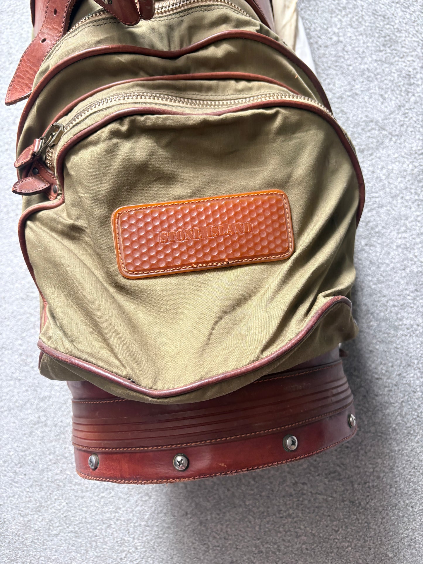 Stone Island 1988 Vulcanized Rubber Patches Golf Bag
