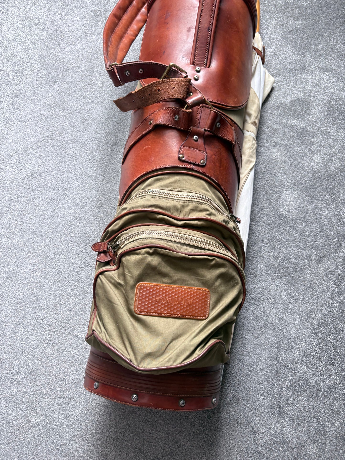 Stone Island 1988 Vulcanized Rubber Patches Golf Bag