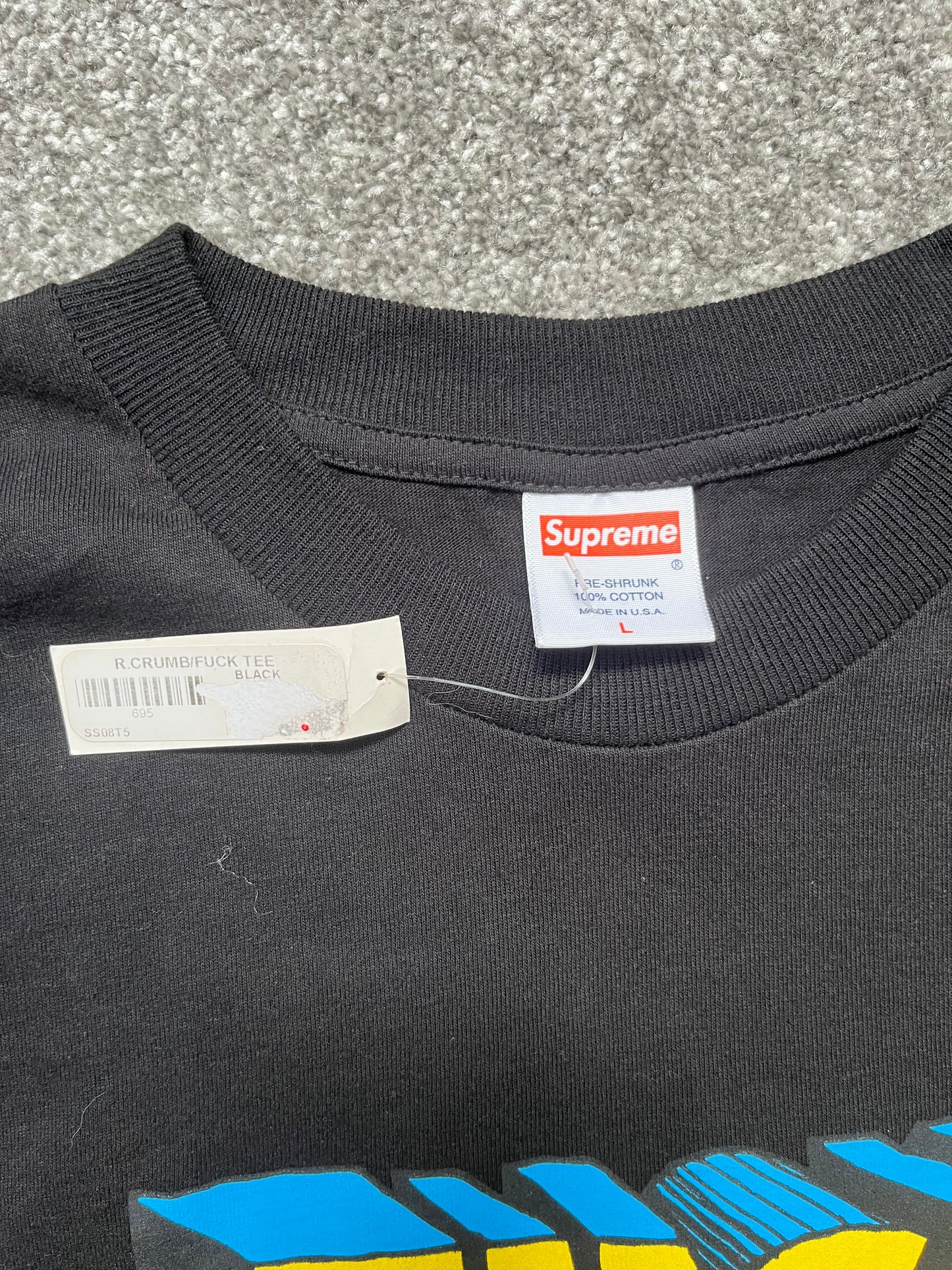 Supreme R Crumb Fuck 2008 Shirt DSWT