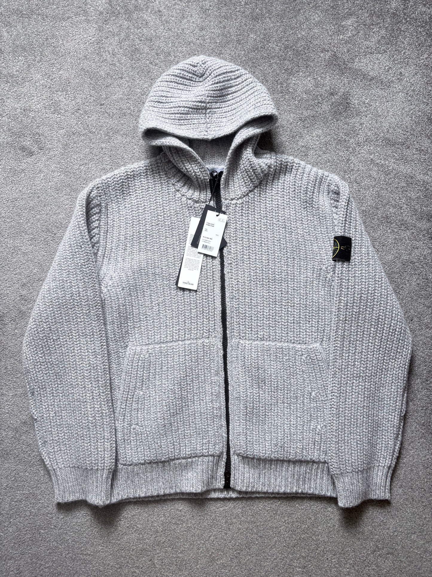 Stone Island Fisherman Ribbed Wool & Cashmere Knit Hoodie