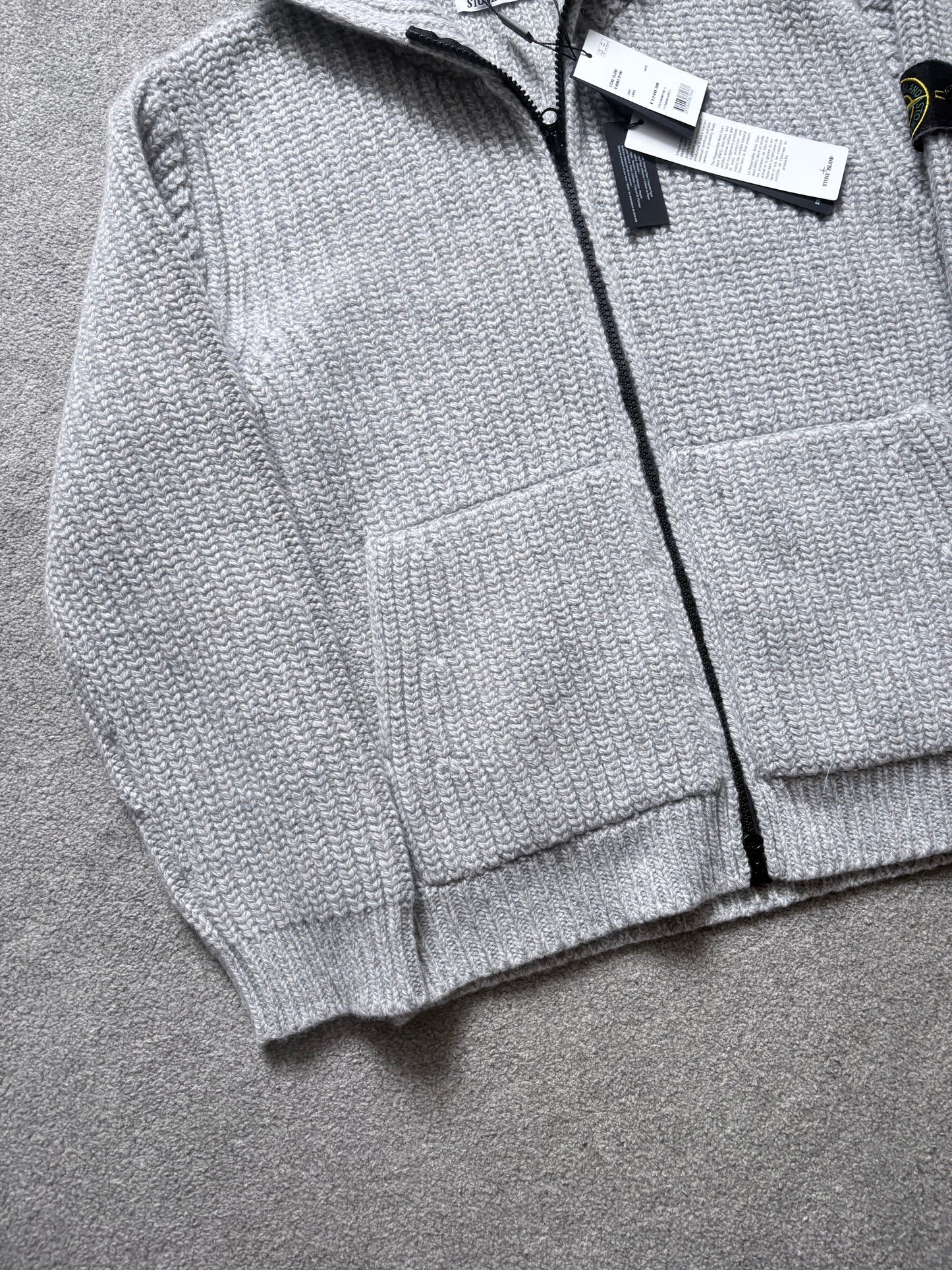 Stone Island Fisherman Ribbed Wool & Cashmere Knit Hoodie