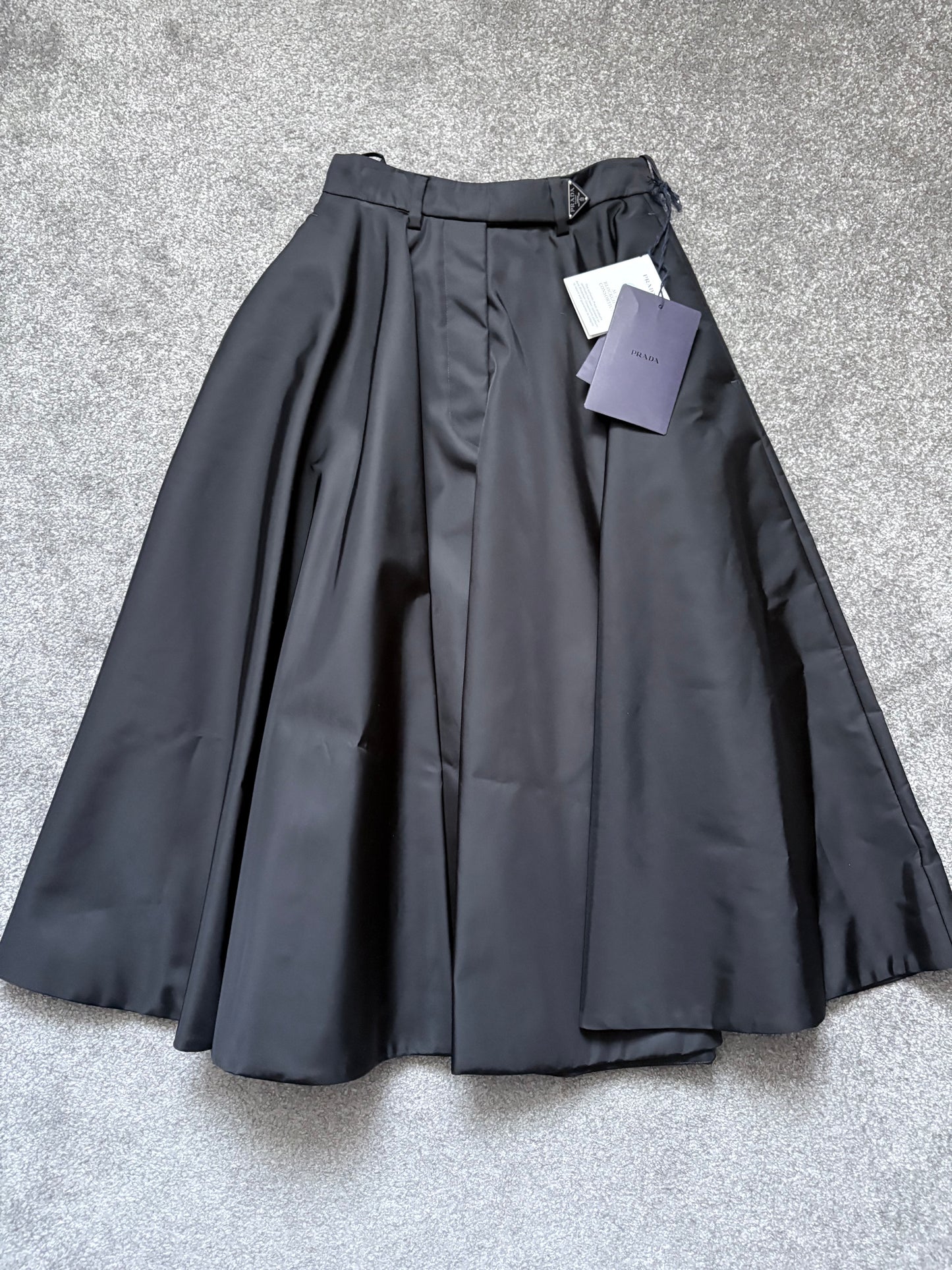 Prada Re-Nylon High Rise Pleated Skirt