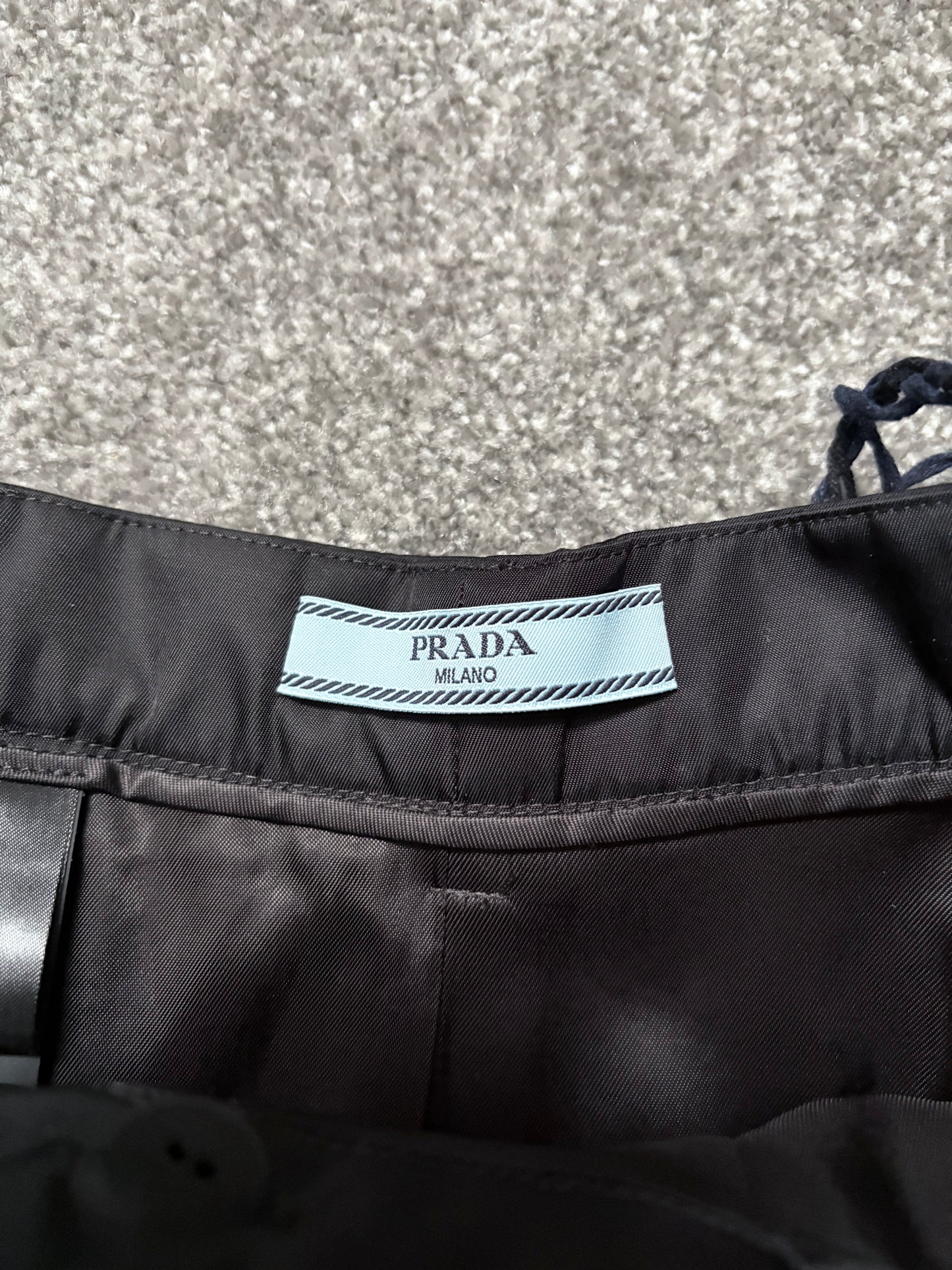 Prada Re-Nylon High Rise Pleated Skirt