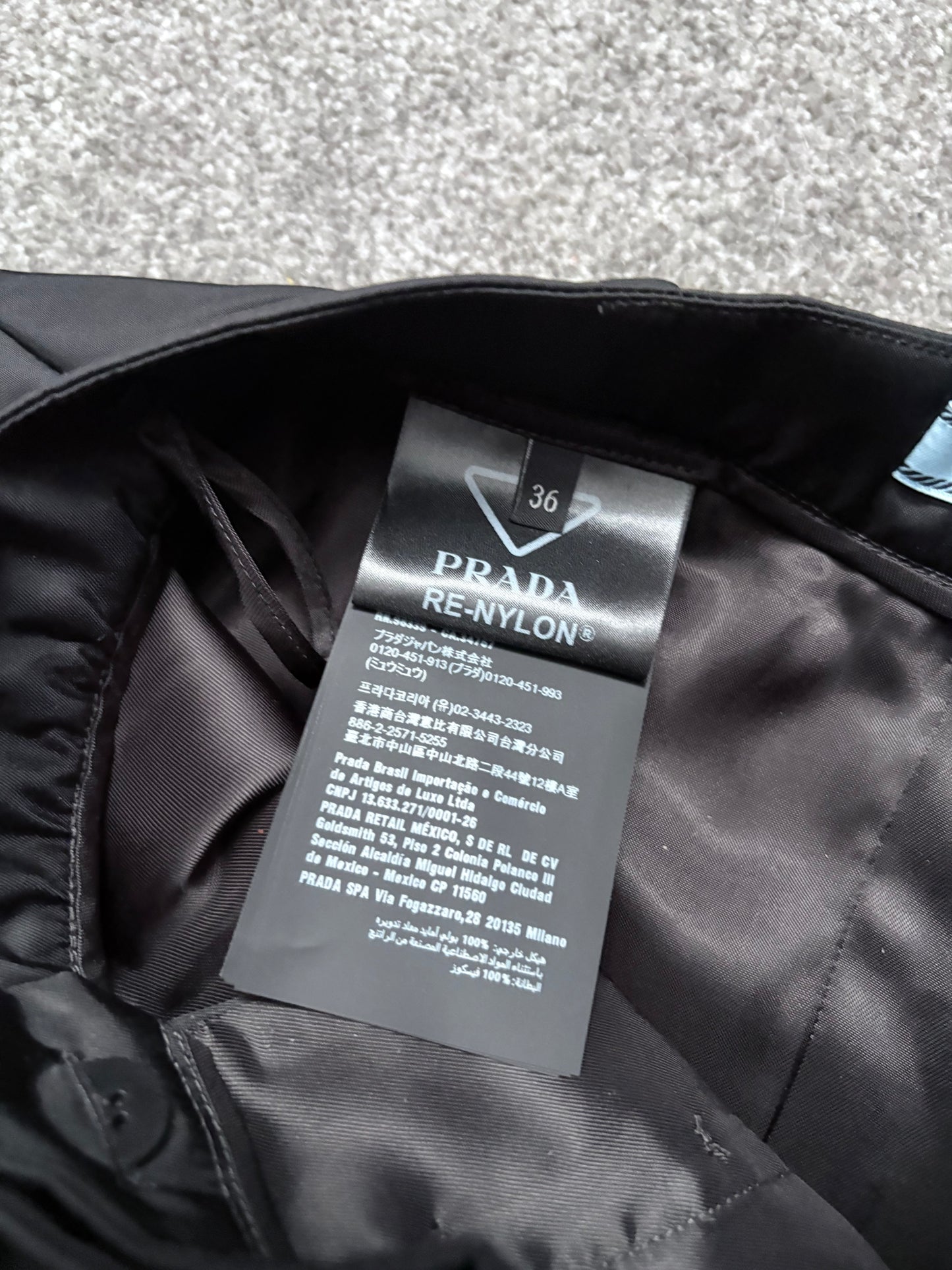 Prada Re-Nylon High Rise Pleated Skirt