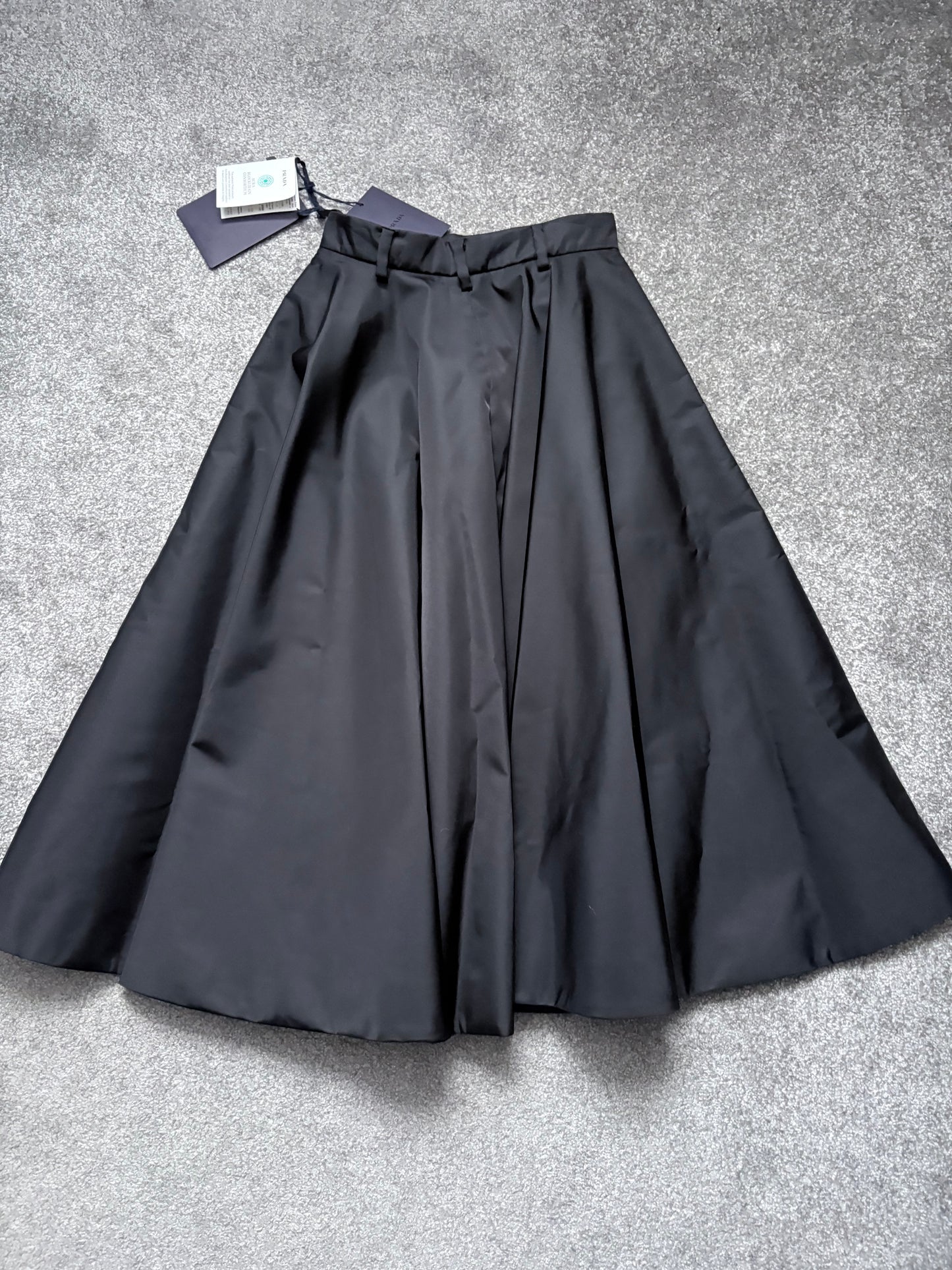 Prada Re-Nylon High Rise Pleated Skirt