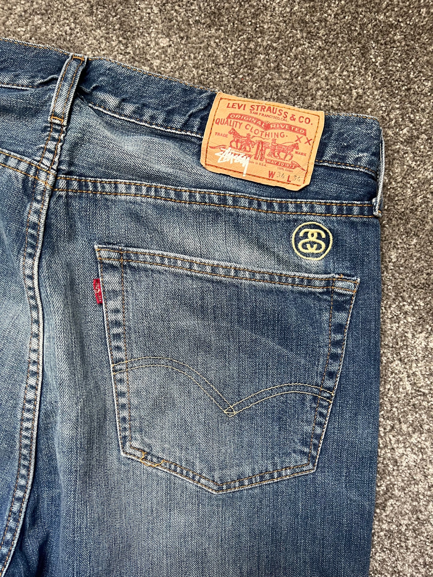 Stussy x Levi 1967 505 Jeans