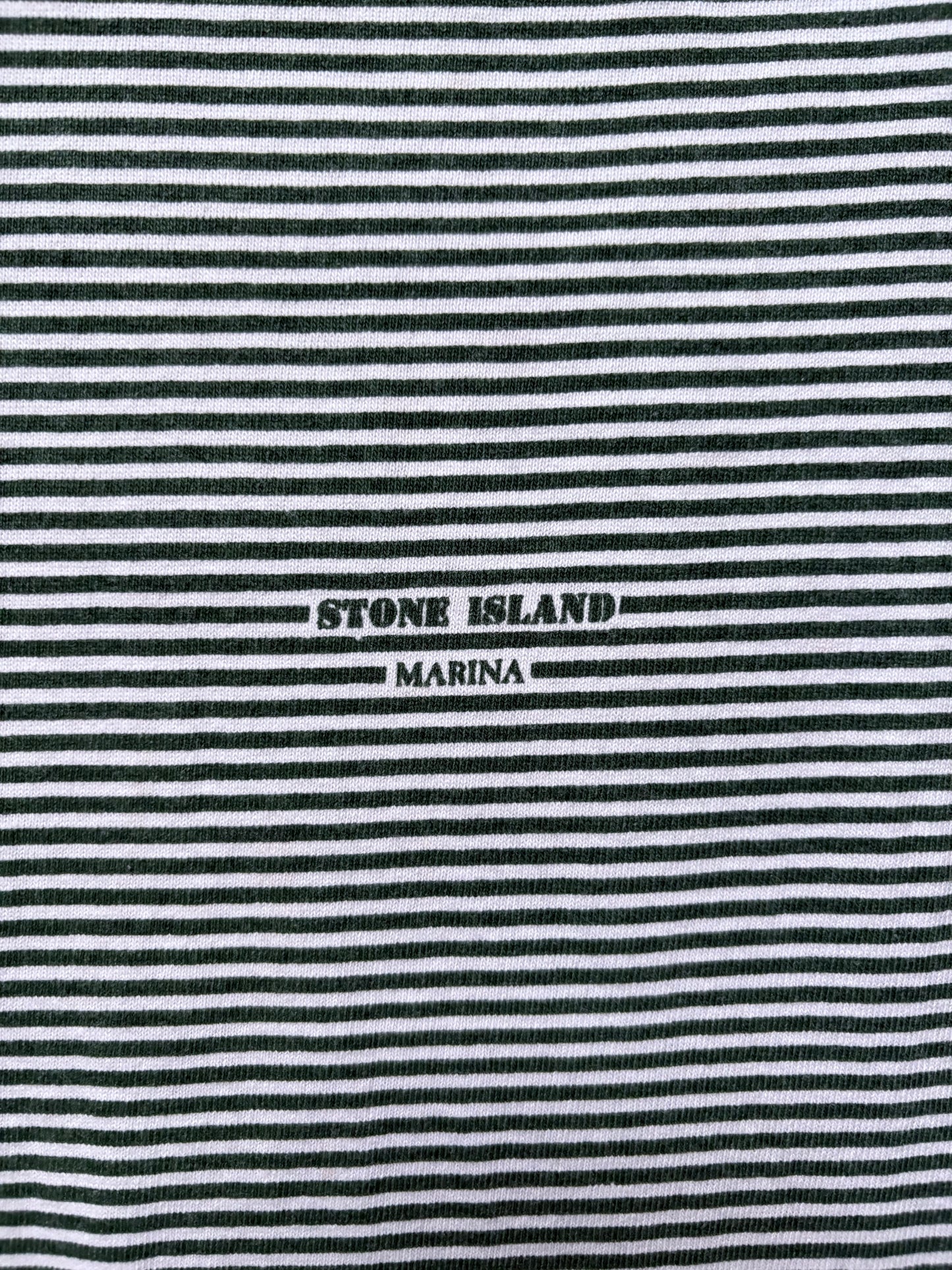 Stone Island 80s Green Striped Marina Shirt