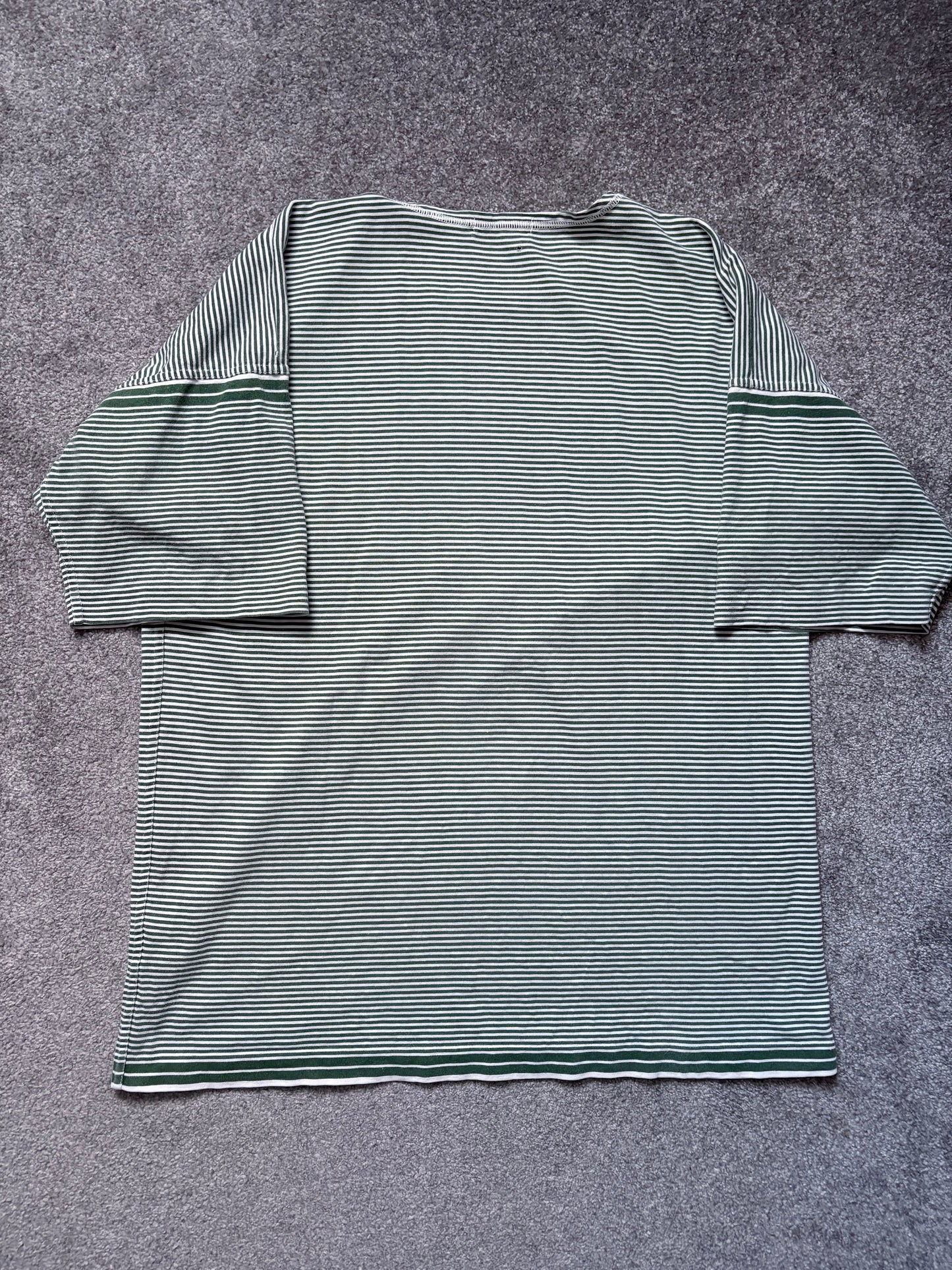 Stone Island 80s Green Striped Marina Shirt