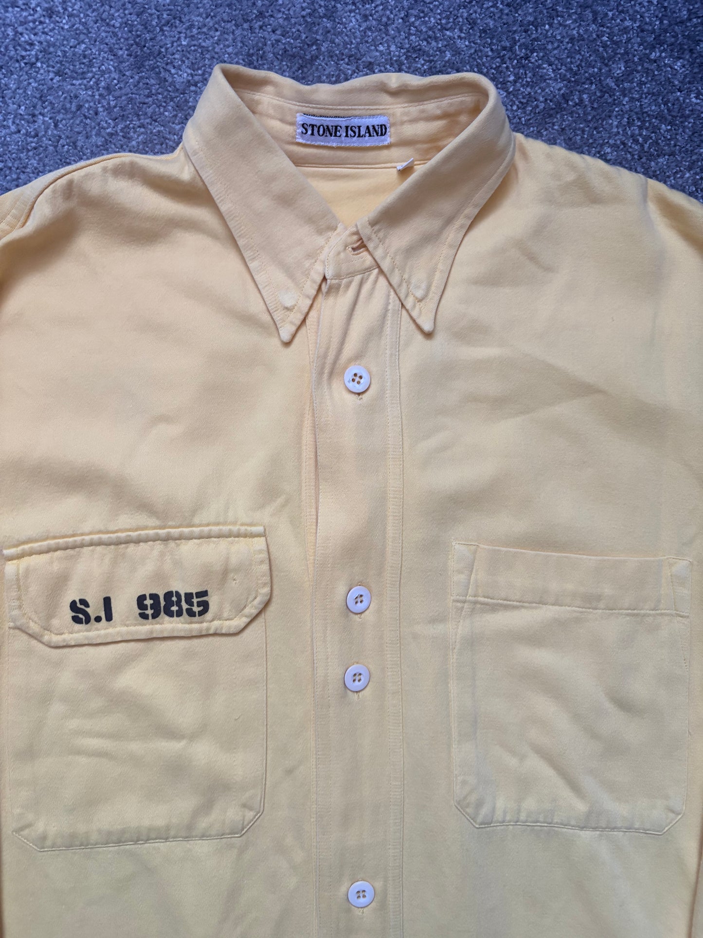 Stone Island 1985 Yellow Vintage Overshirt
