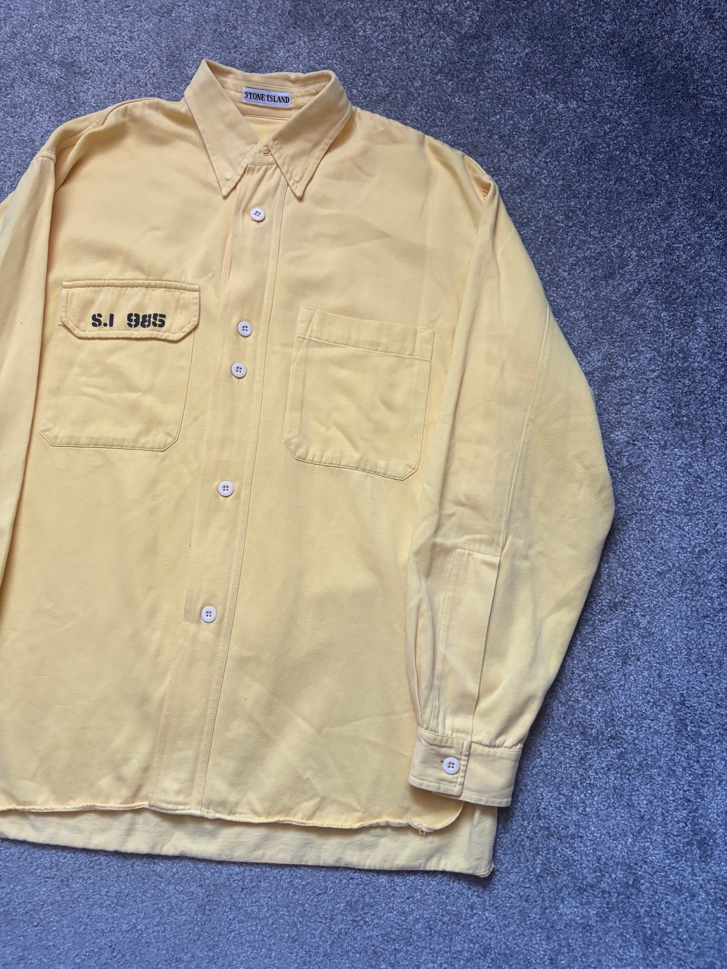 Stone Island 1985 Yellow Vintage Overshirt