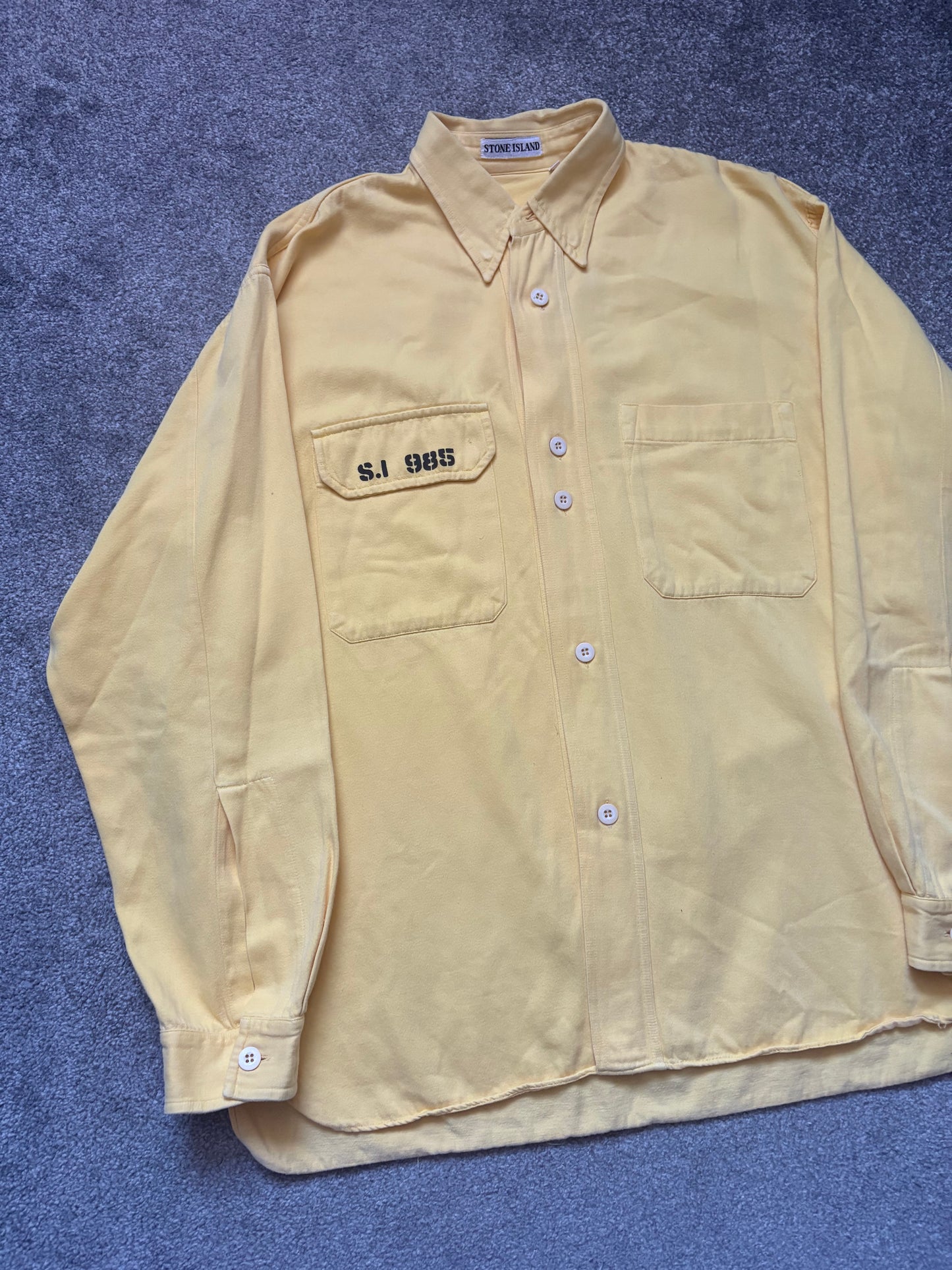 Stone Island 1985 Yellow Vintage Overshirt
