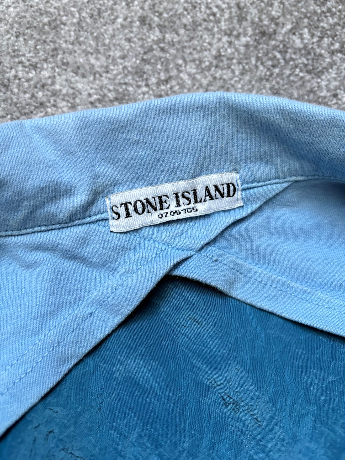 Stone Island 2004 Nylon Metal Two-Tone Lightweight Trucker Jacket