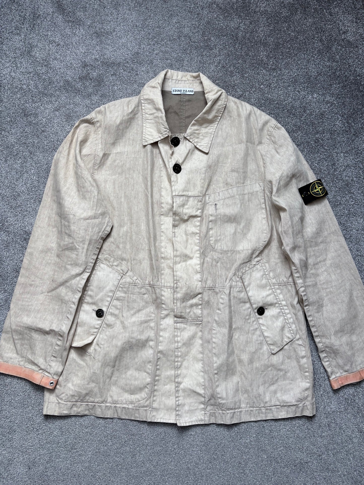 Stone Island 2006 Beige Lino Flax Jacket