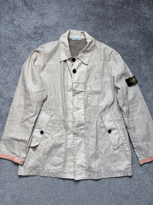 Stone Island 2006 Beige Lino Flax Jacket