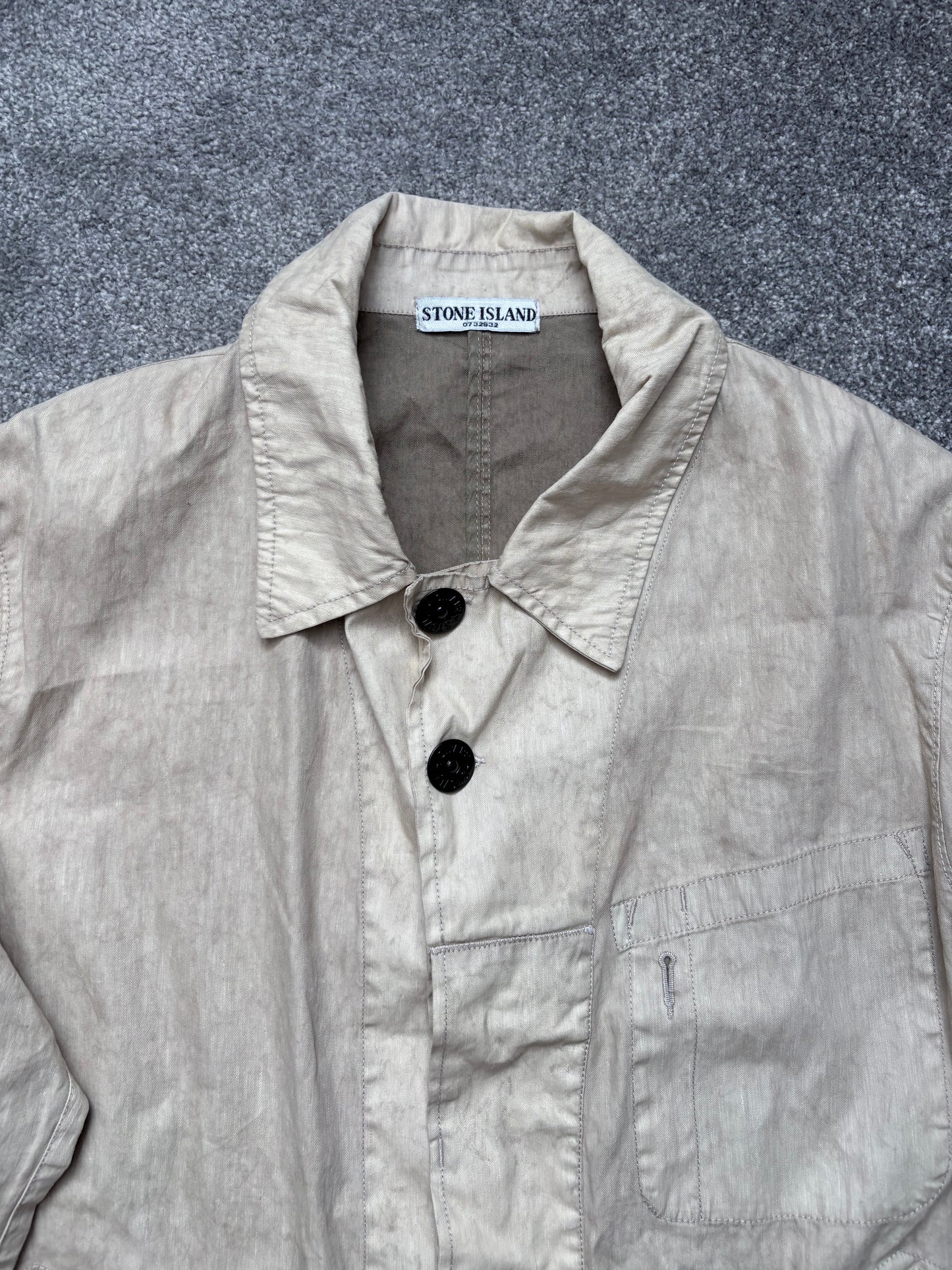 Stone Island 2006 Beige Lino Flax Jacket