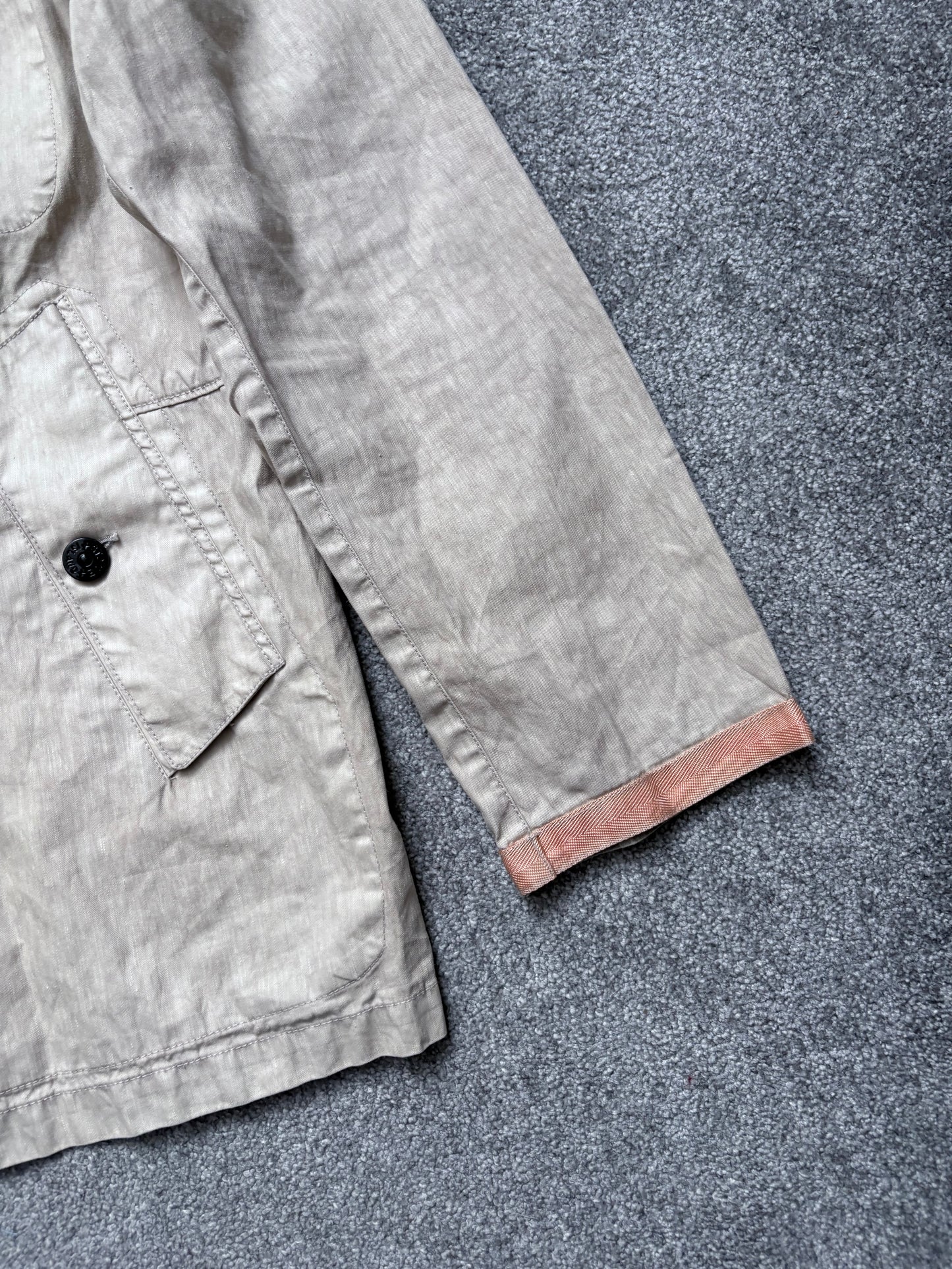 Stone Island 2006 Beige Lino Flax Jacket