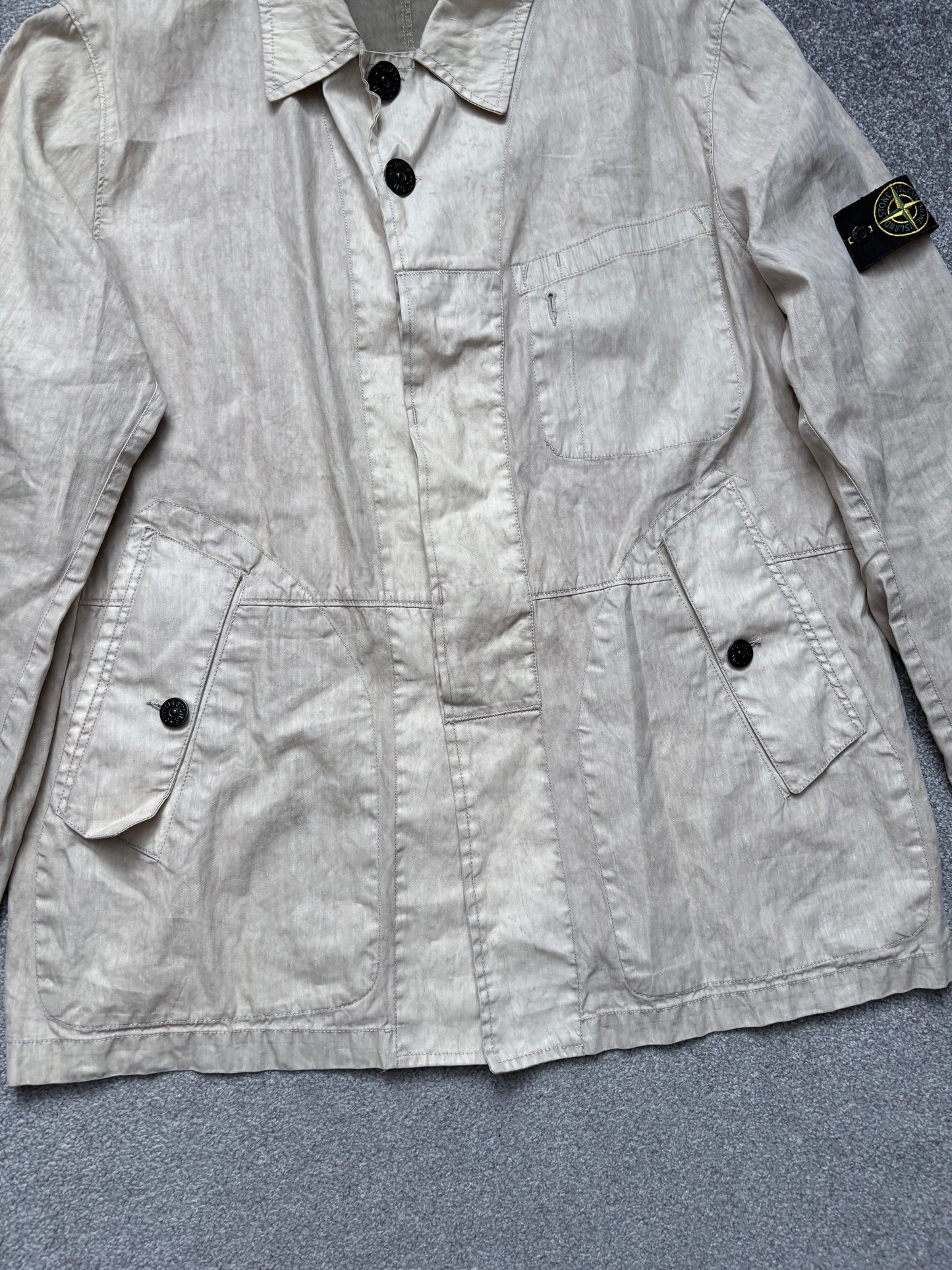 Stone Island 2006 Beige Lino Flax Jacket