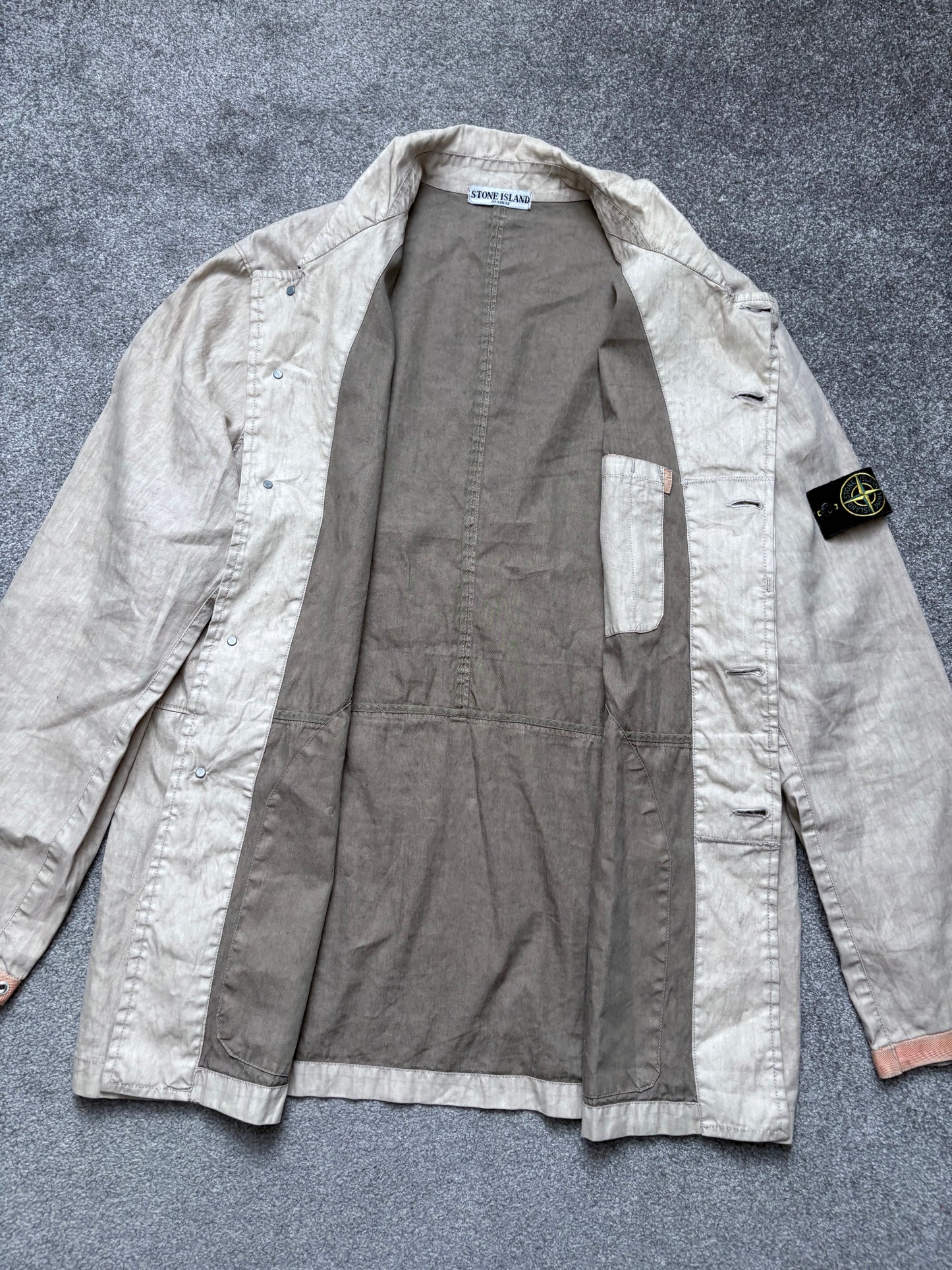Stone Island 2006 Beige Lino Flax Jacket