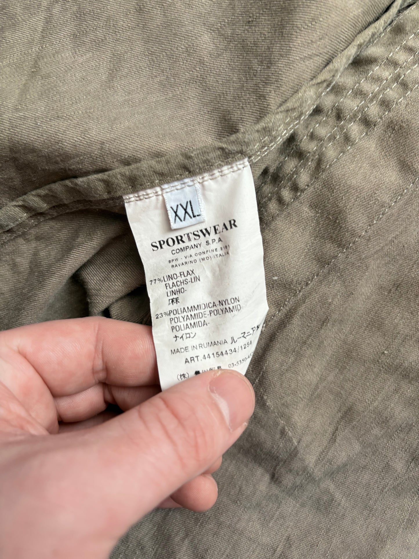 Stone Island 2006 Beige Lino Flax Jacket