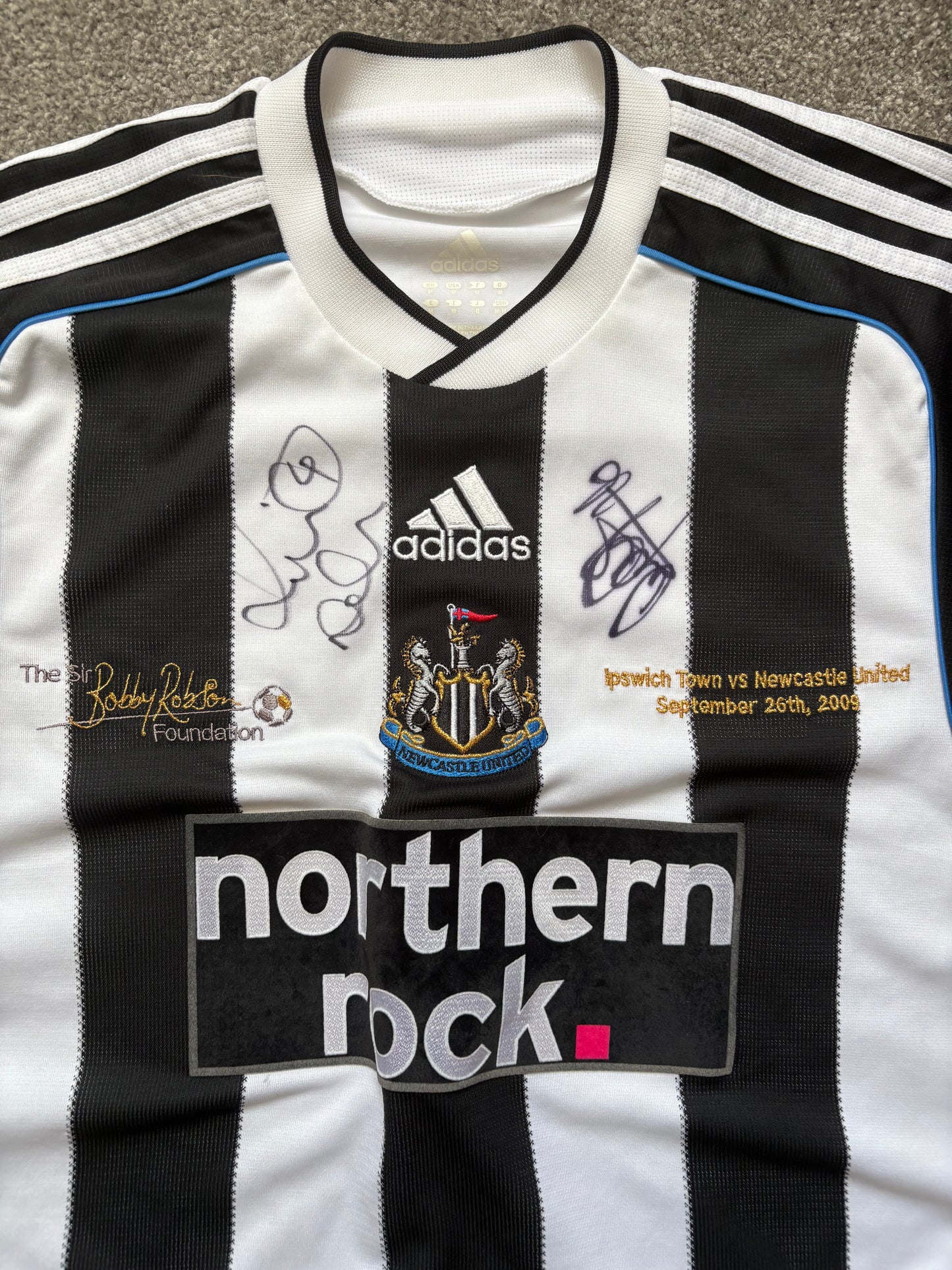 Newcastle United 2009 Bobby Robson Signed Shirt