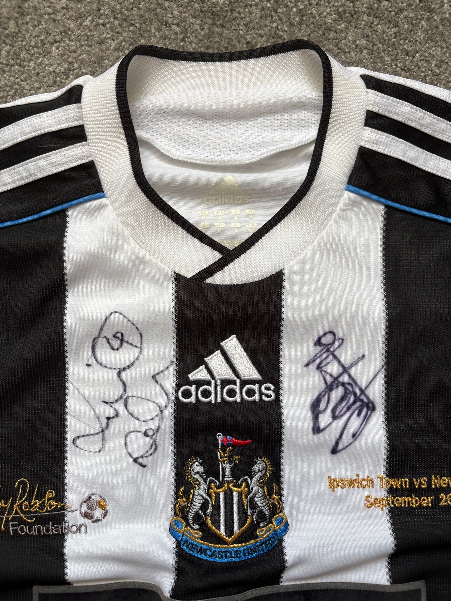 Newcastle United 2009 Bobby Robson Signed Shirt