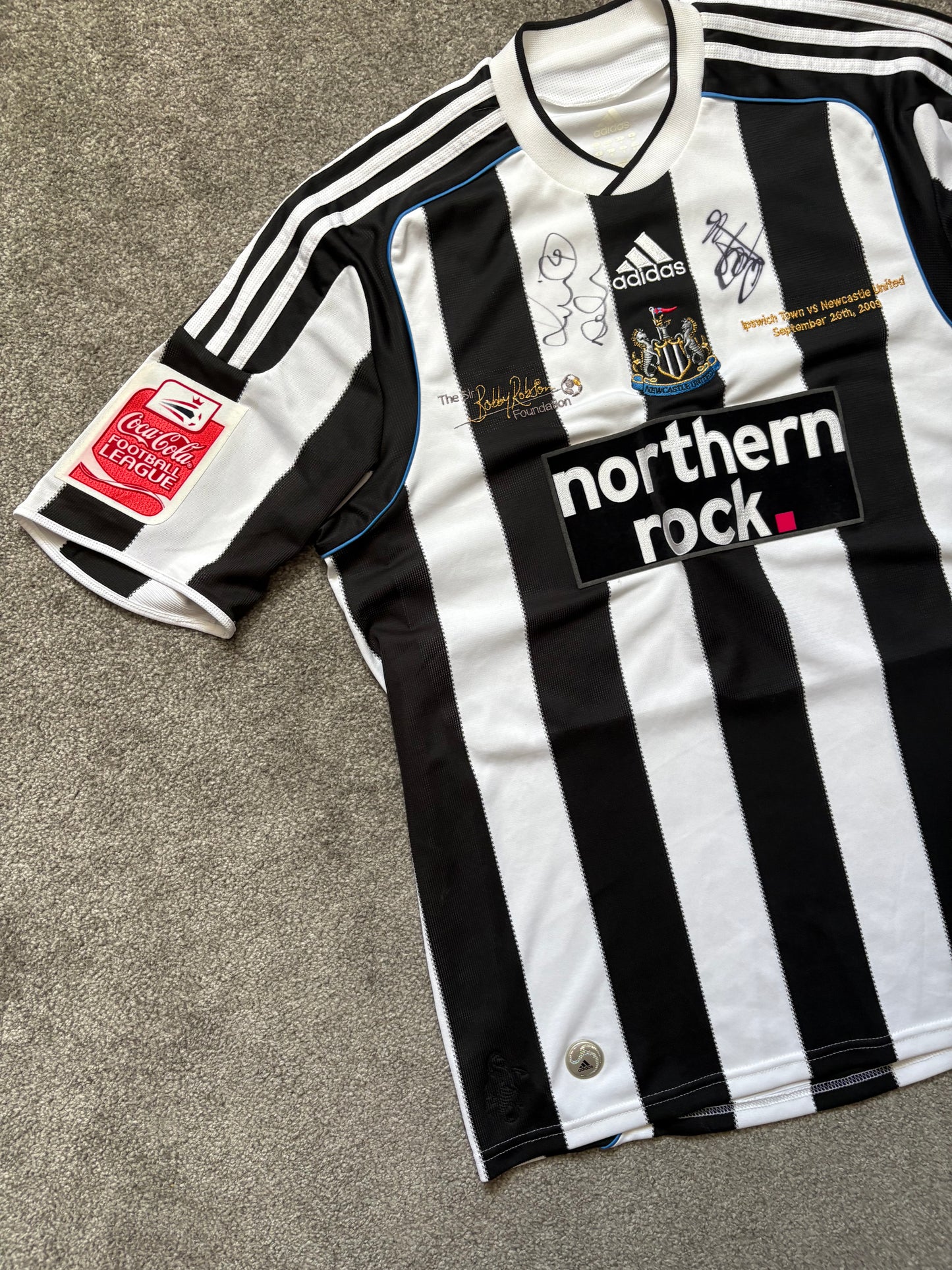 Newcastle United 2009 Bobby Robson Signed Shirt
