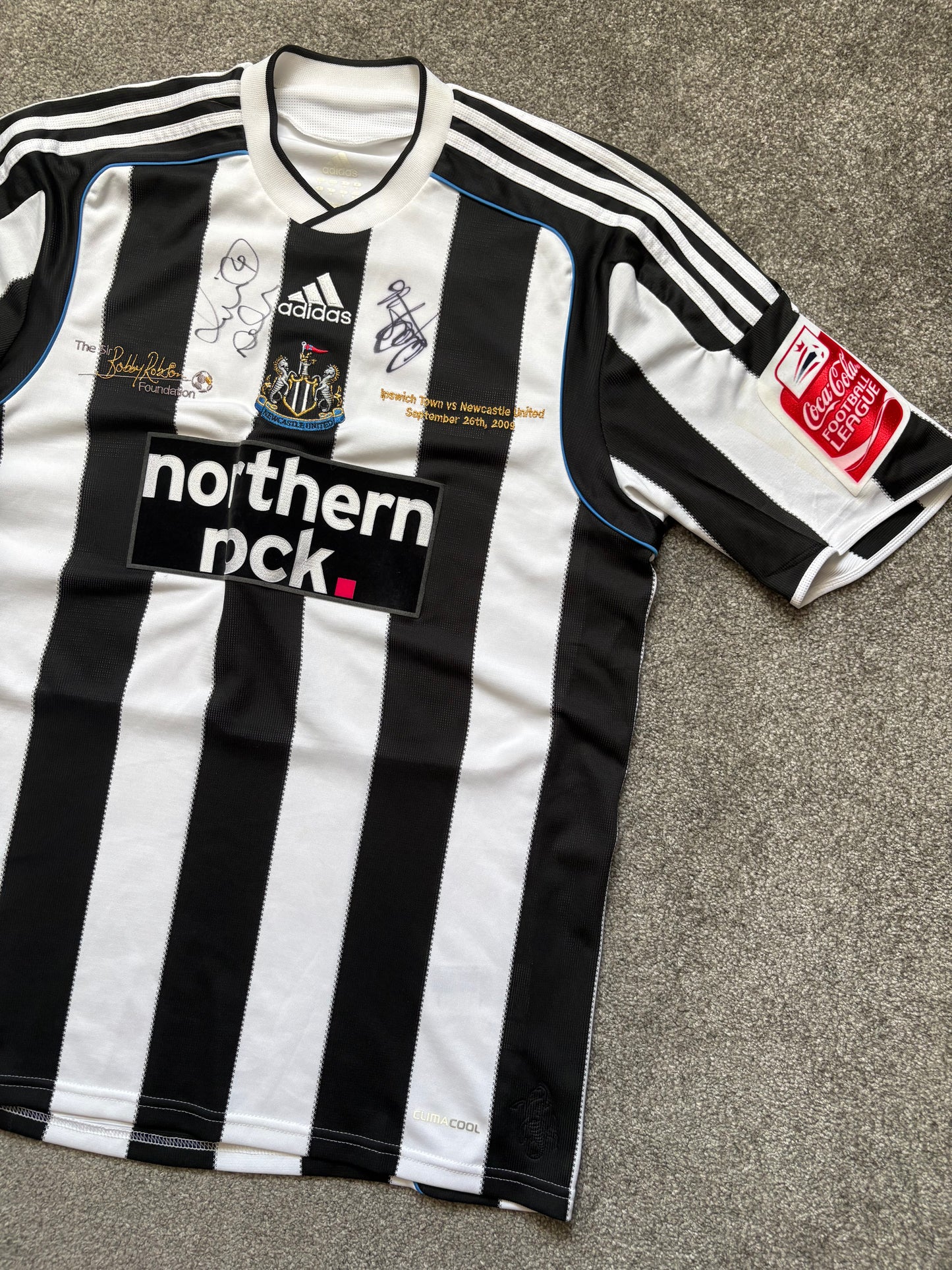 Newcastle United 2009 Bobby Robson Signed Shirt
