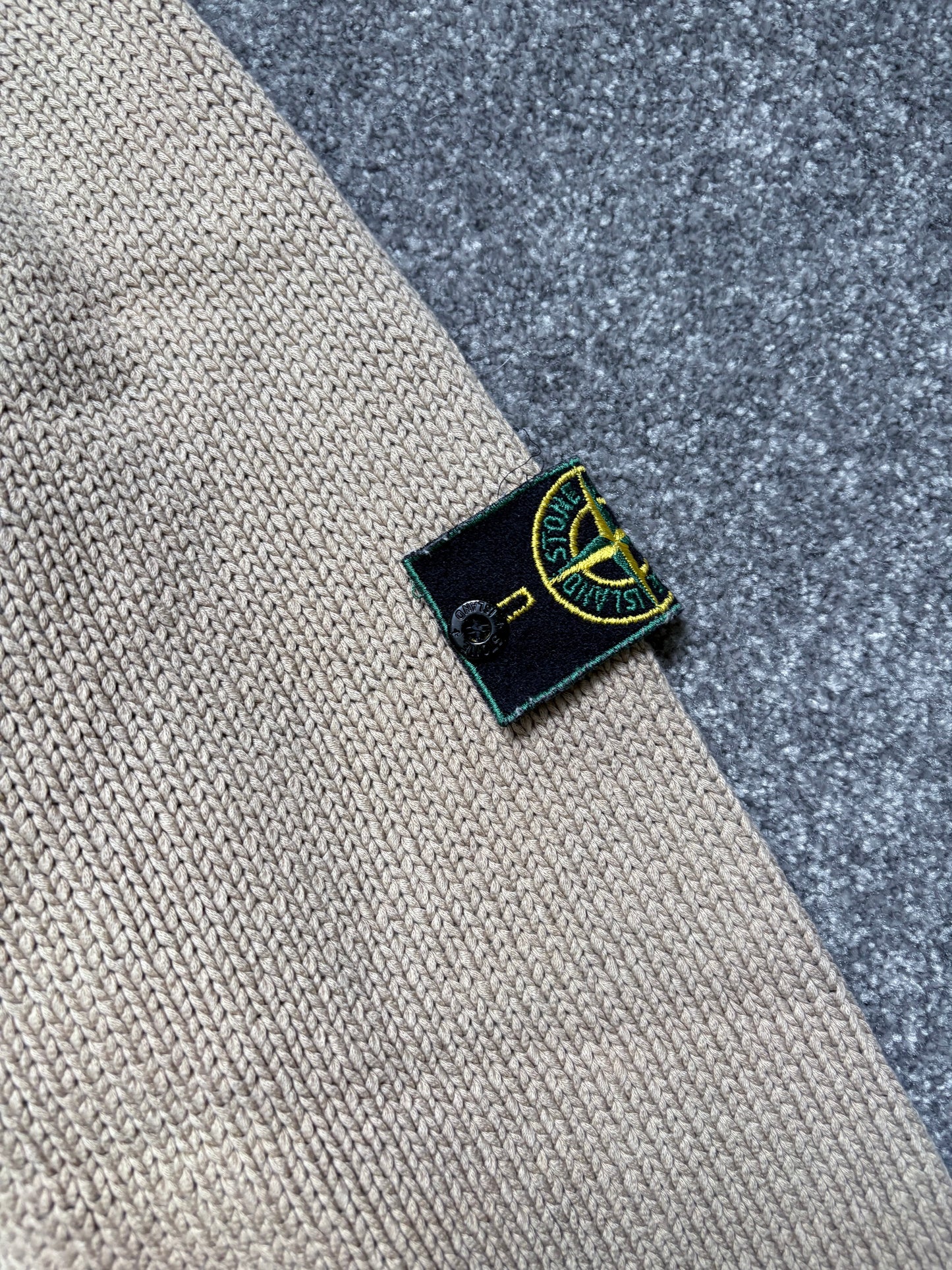 Stone Island 90s Beige Knit Jumper