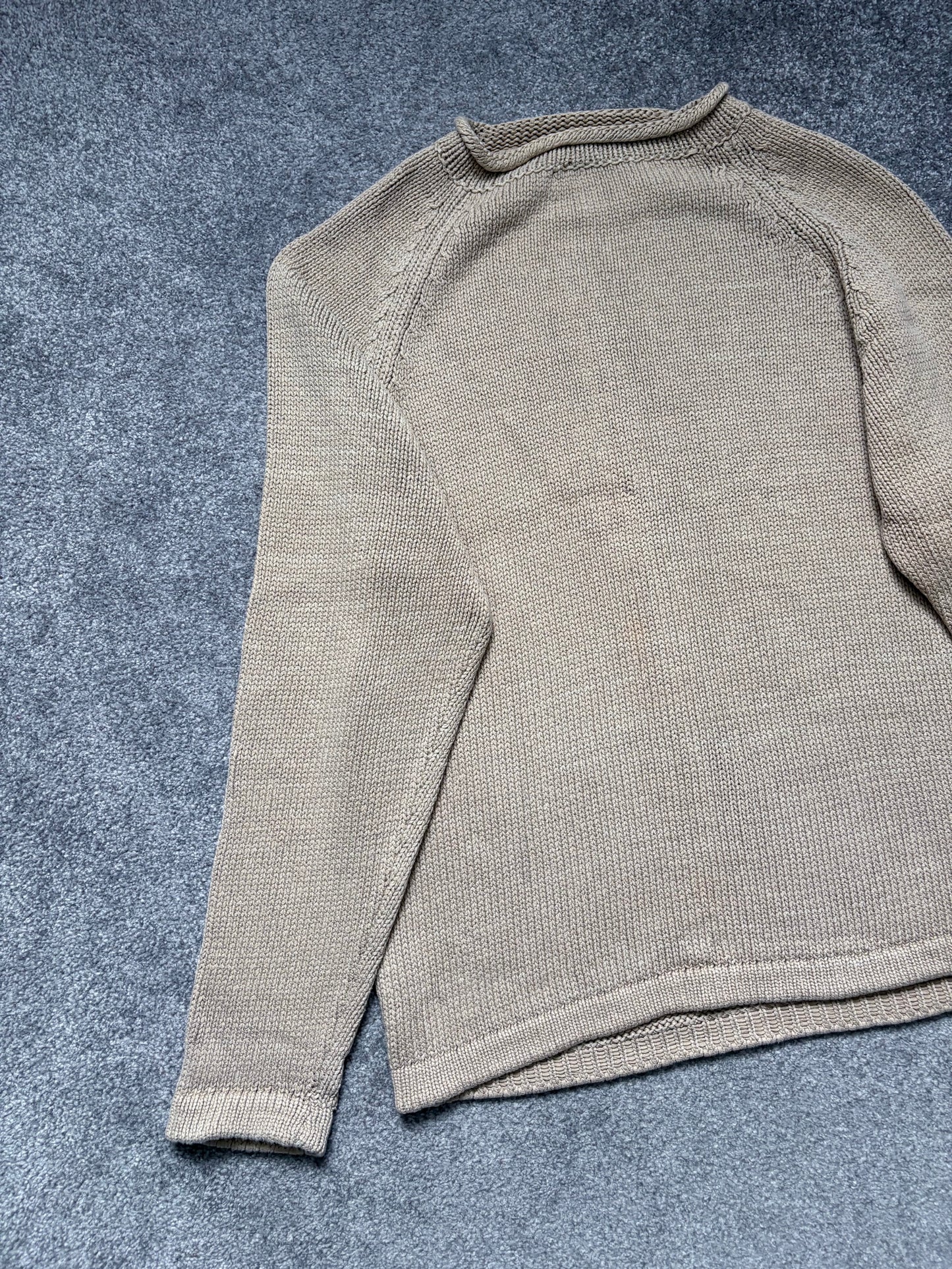 Stone Island 90s Beige Knit Jumper