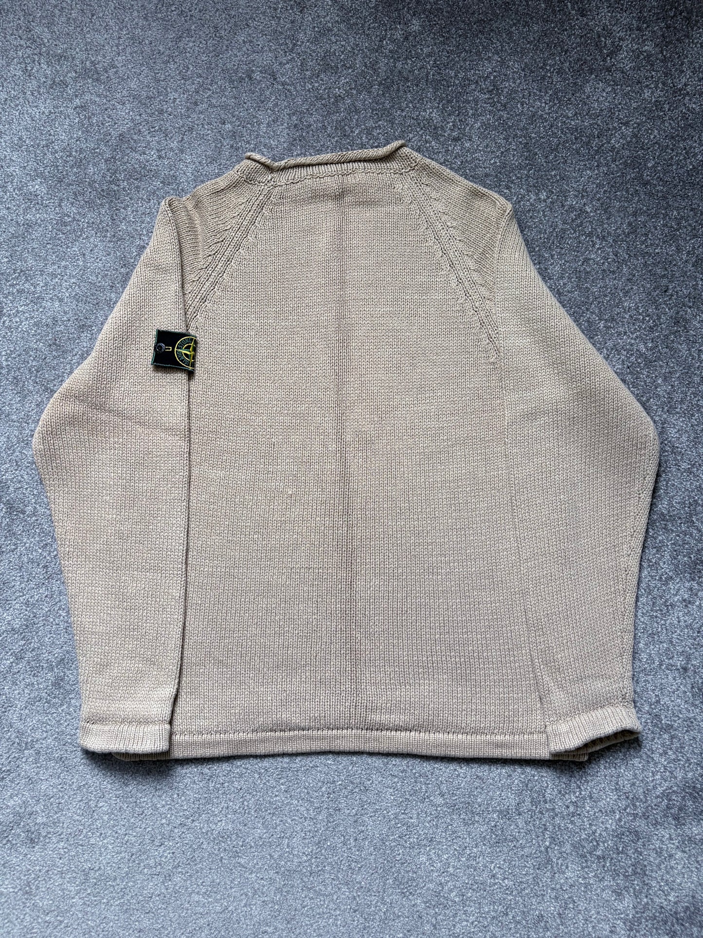 Stone Island 90s Beige Knit Jumper