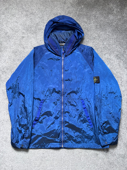 Stone Island 2008 Blue Nylon Metal Shimmer Jacket