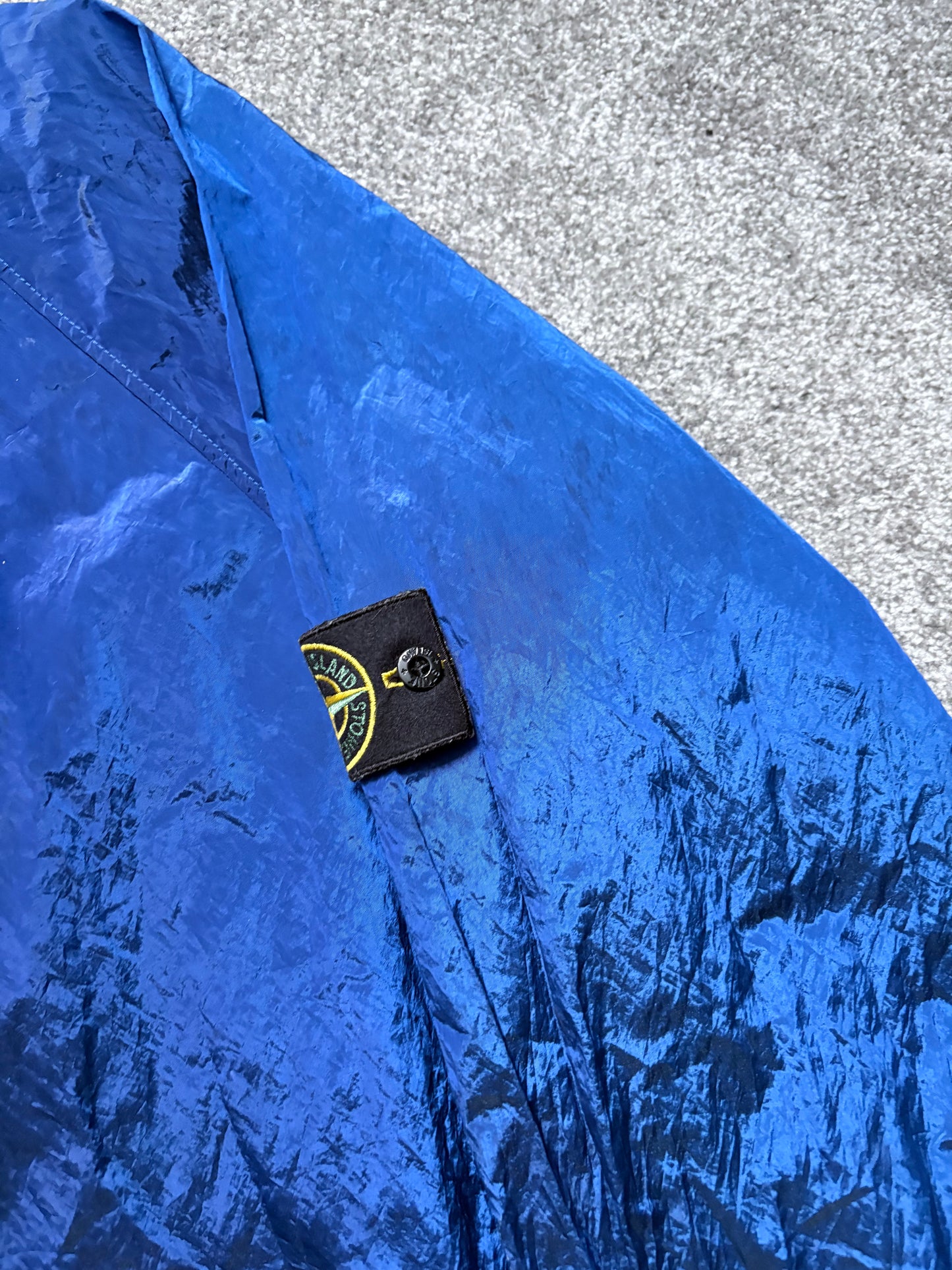 Stone Island 2008 Blue Nylon Metal Shimmer Jacket