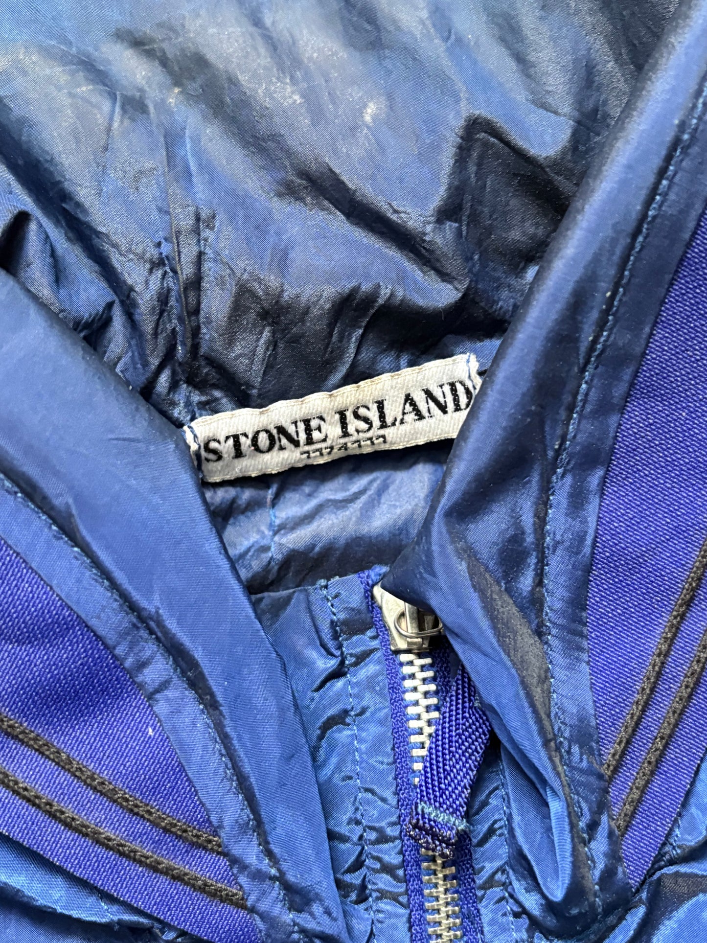 Stone Island 2008 Blue Nylon Metal Shimmer Jacket