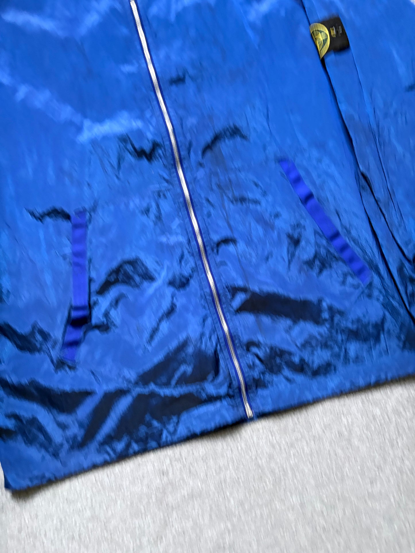 Stone Island 2008 Blue Nylon Metal Shimmer Jacket