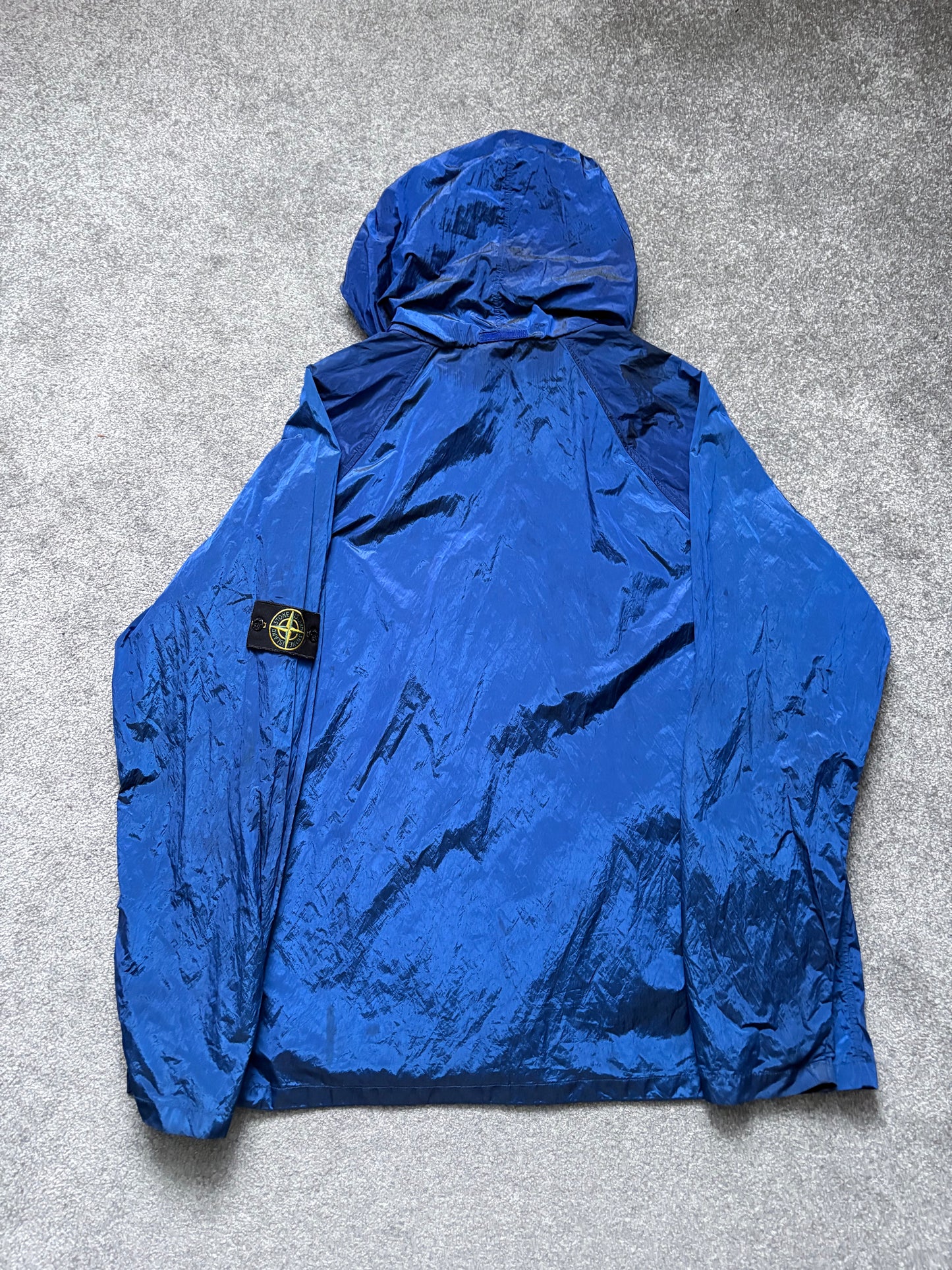 Stone Island 2008 Blue Nylon Metal Shimmer Jacket